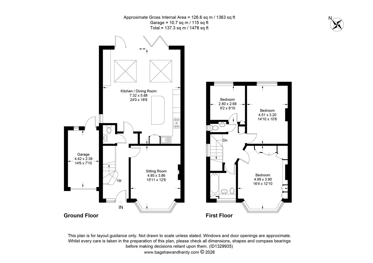 67, Summerville Gardens, Cheam Village floorplan