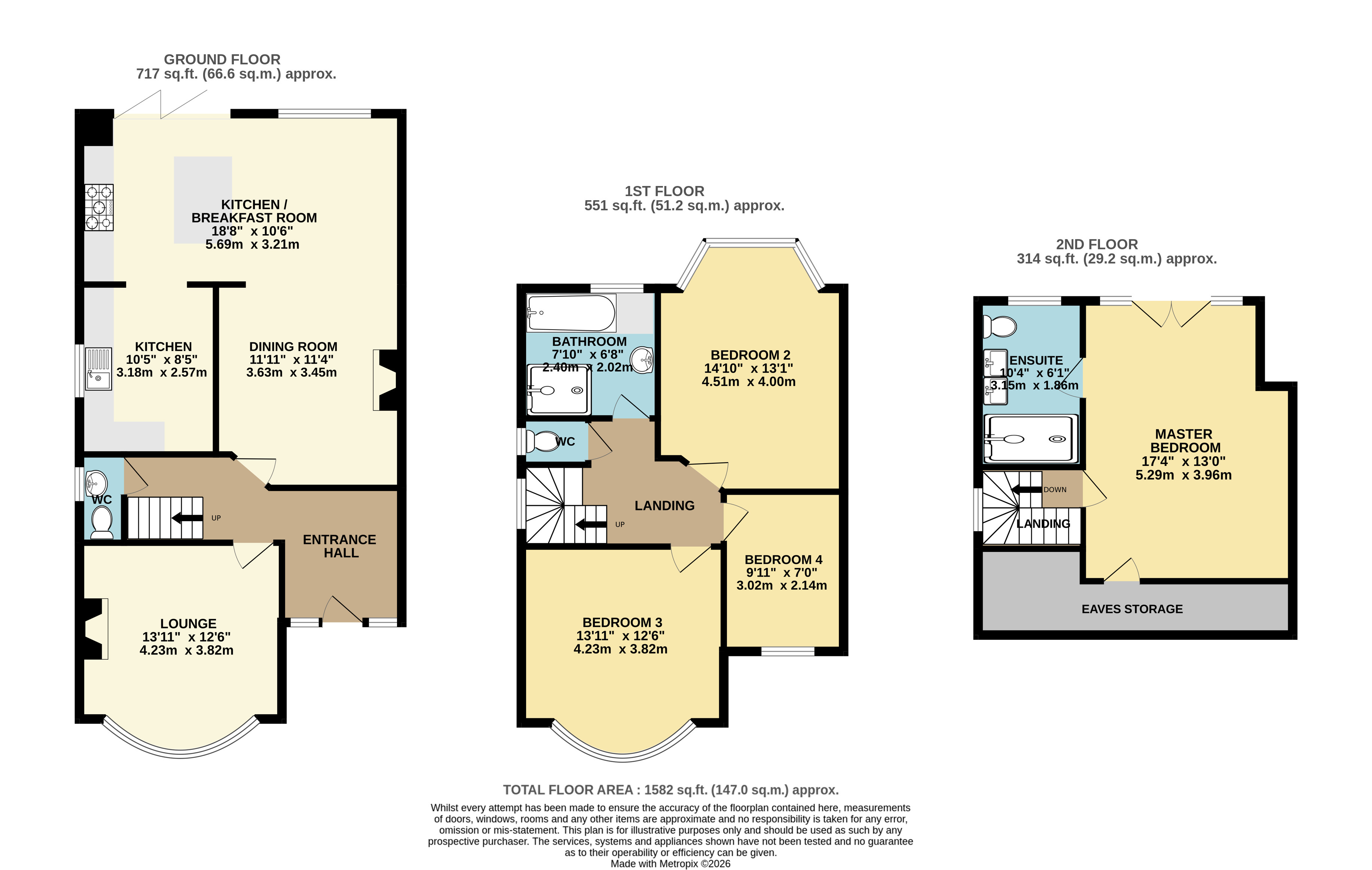 61, Bincote Road, Middlesex floorplan