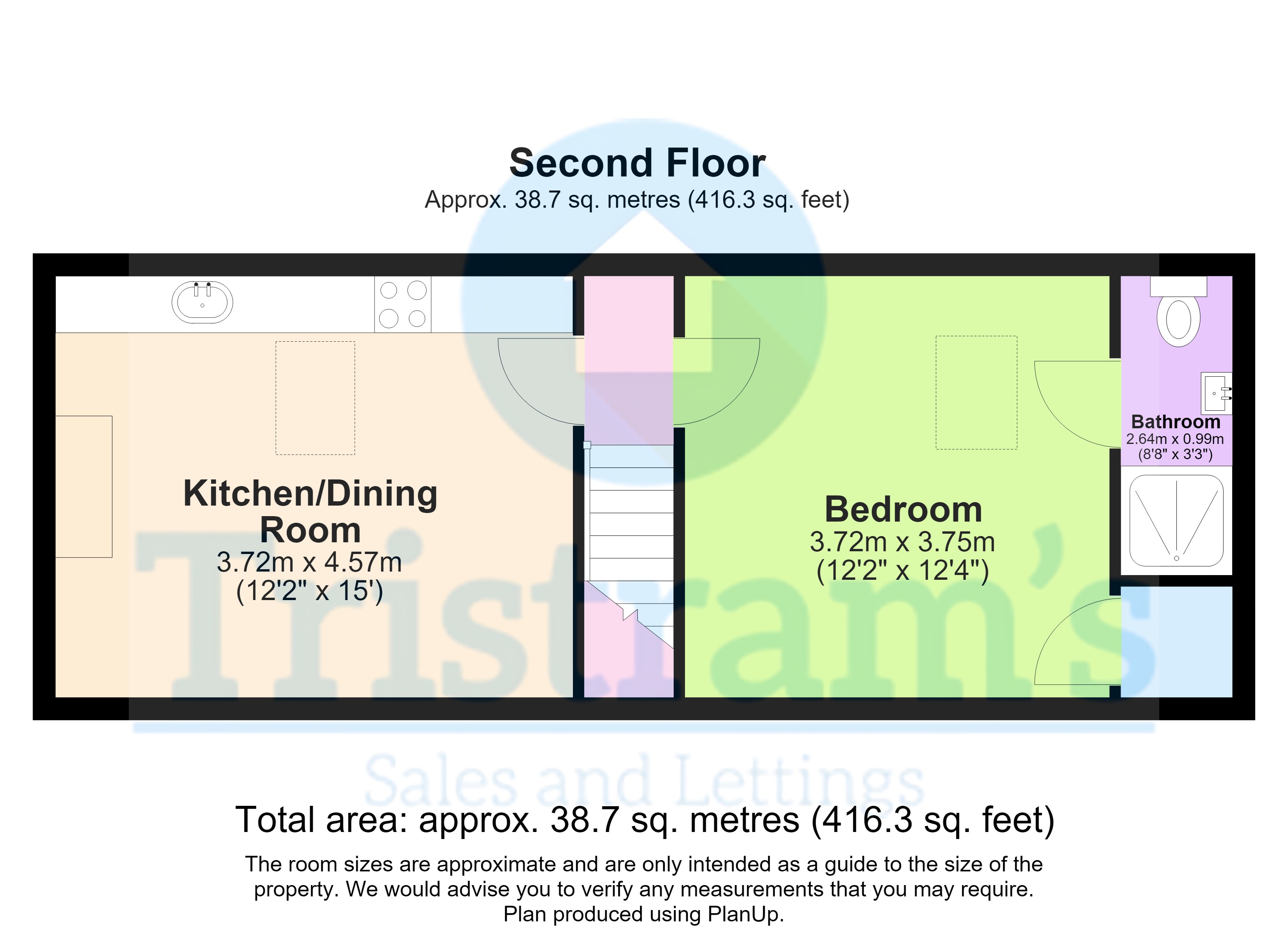 Flat 3, 13, Nottingham Road, Nottingham floorplan