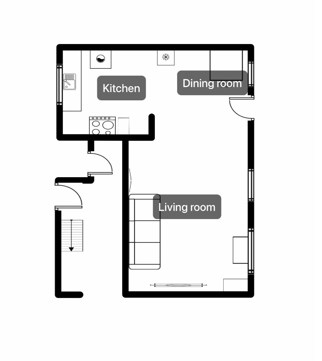 Penrhiw, Abertillery floorplan