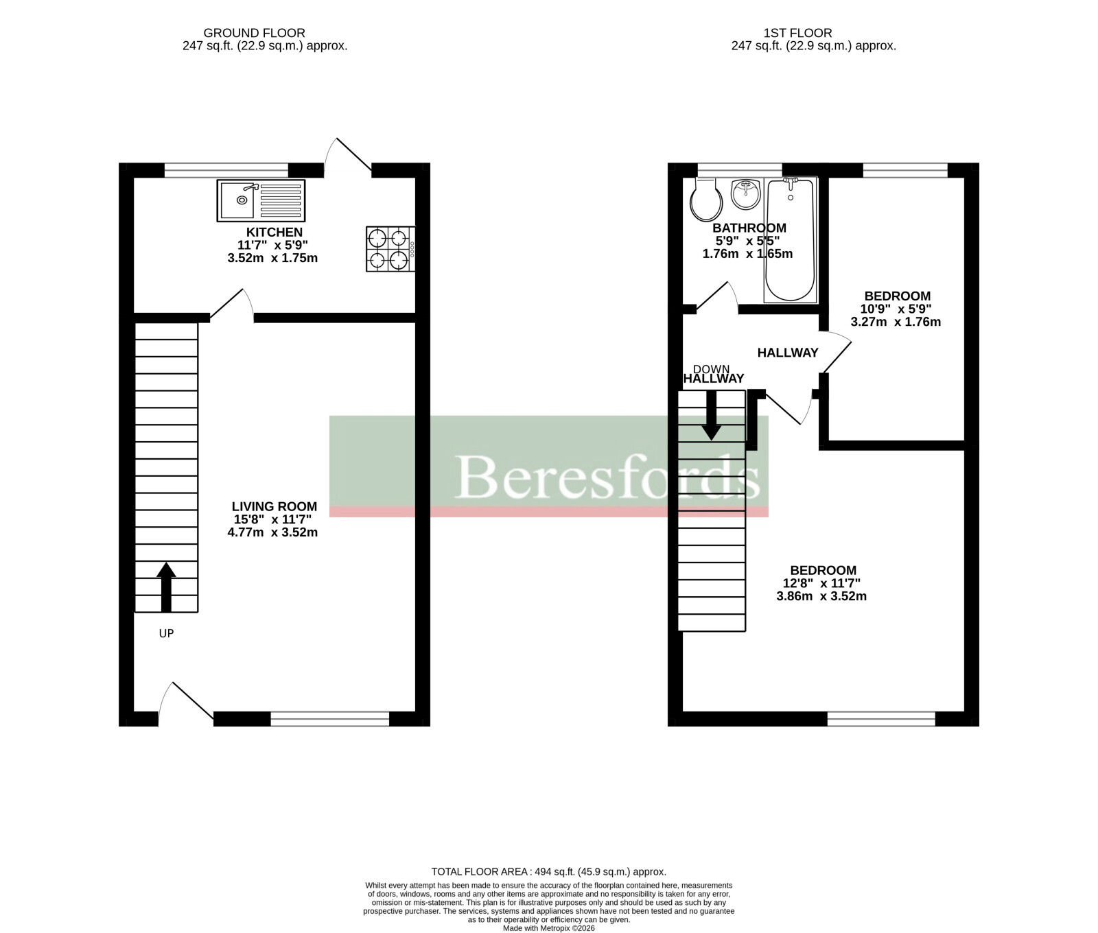 6, Chester Place, Essex floorplan