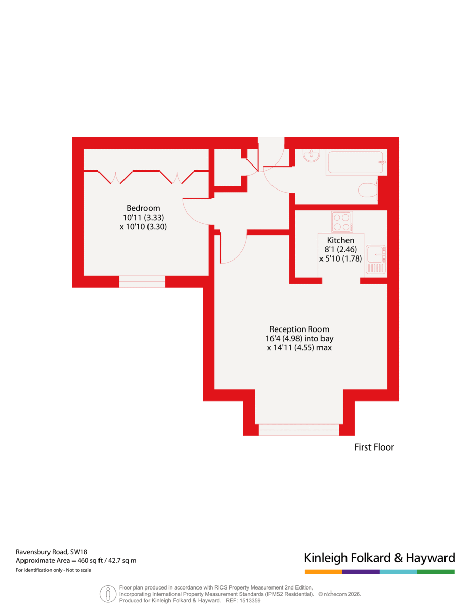 Flat 10 Times Court, 24, Ravensbury Road, London floorplan