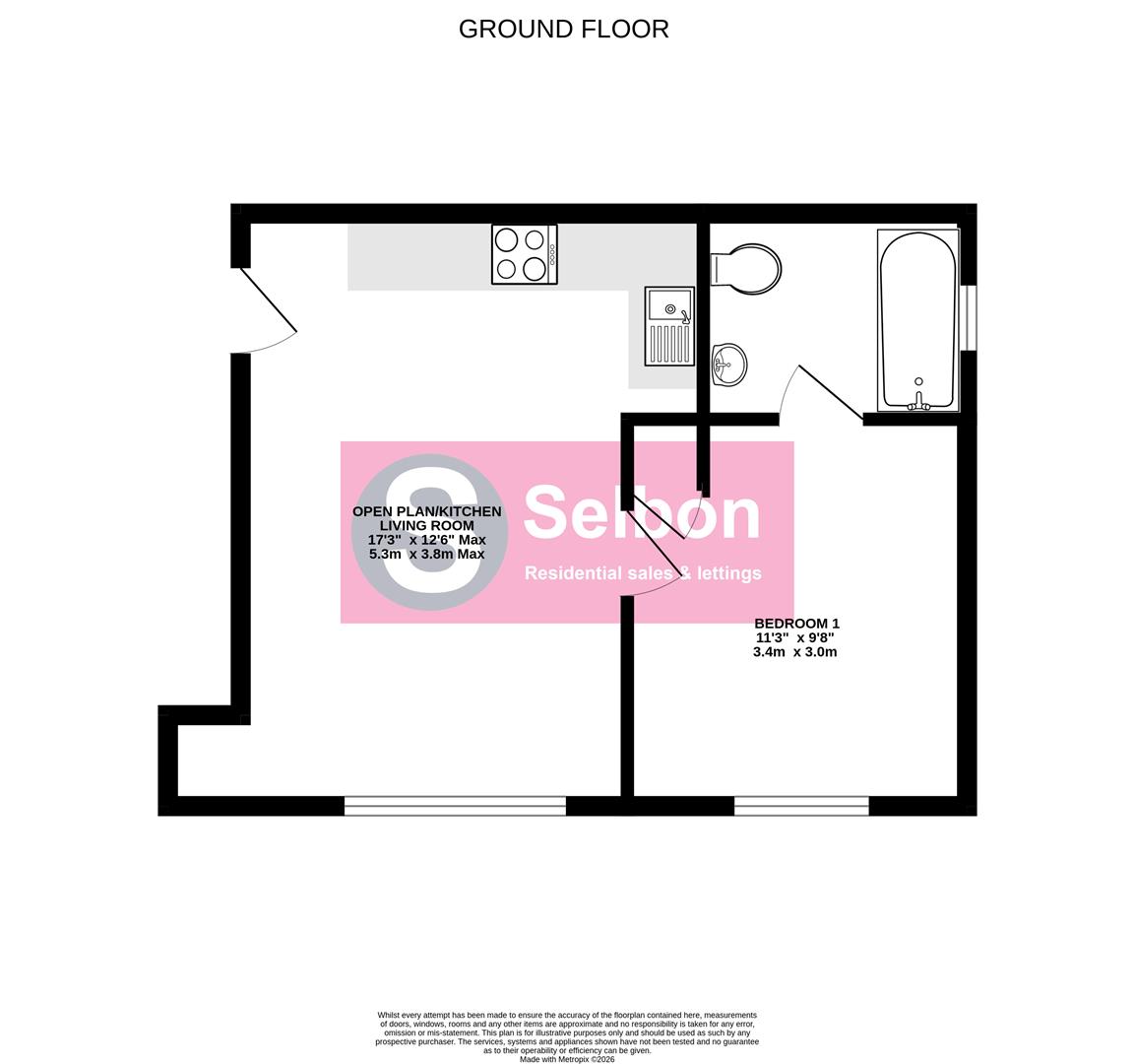 60, Swan Way, Fleet floorplan