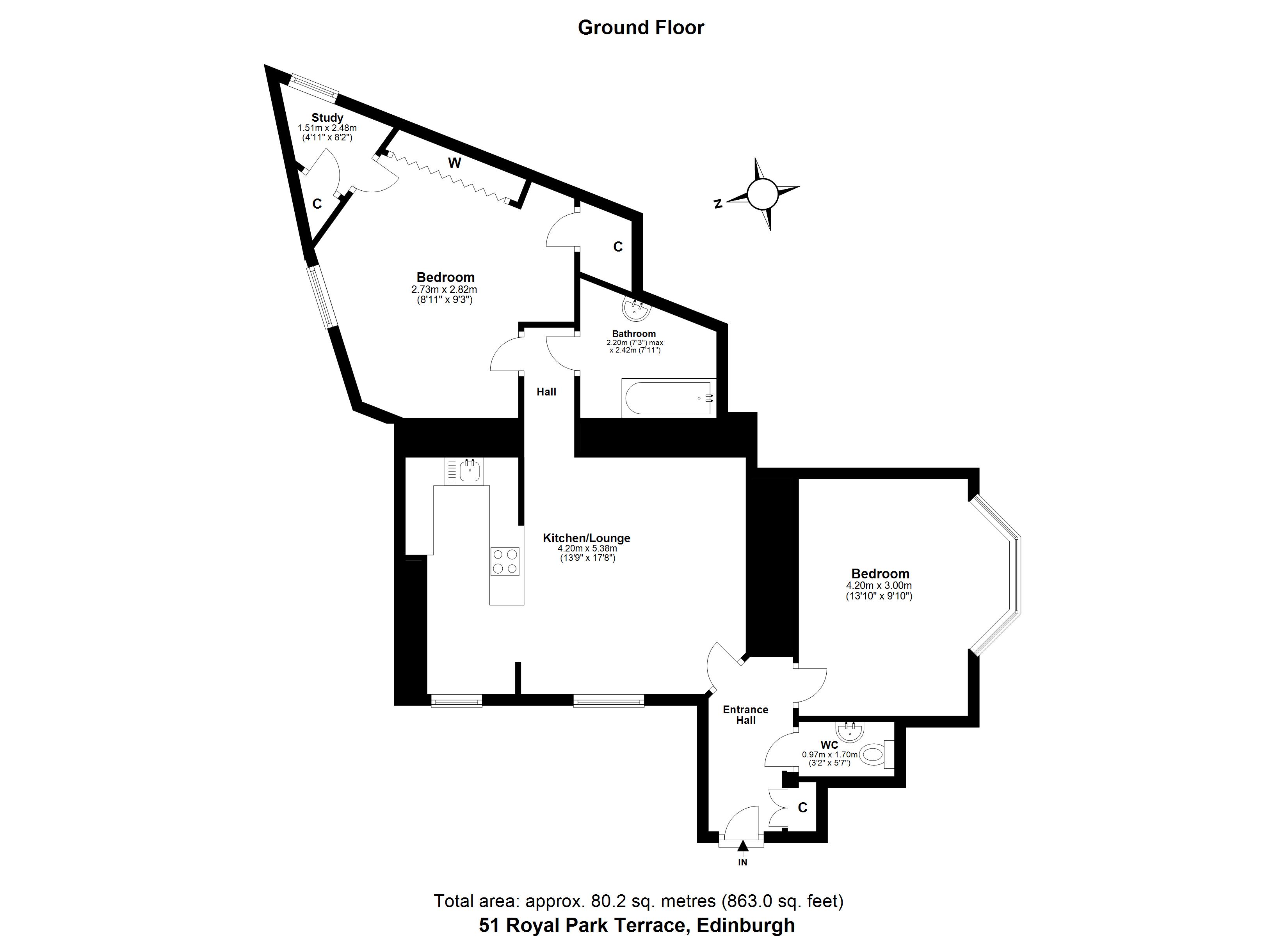 Royal Park Terrace, Edinburgh EH8, 2 bedroom flat for sale 61911233
