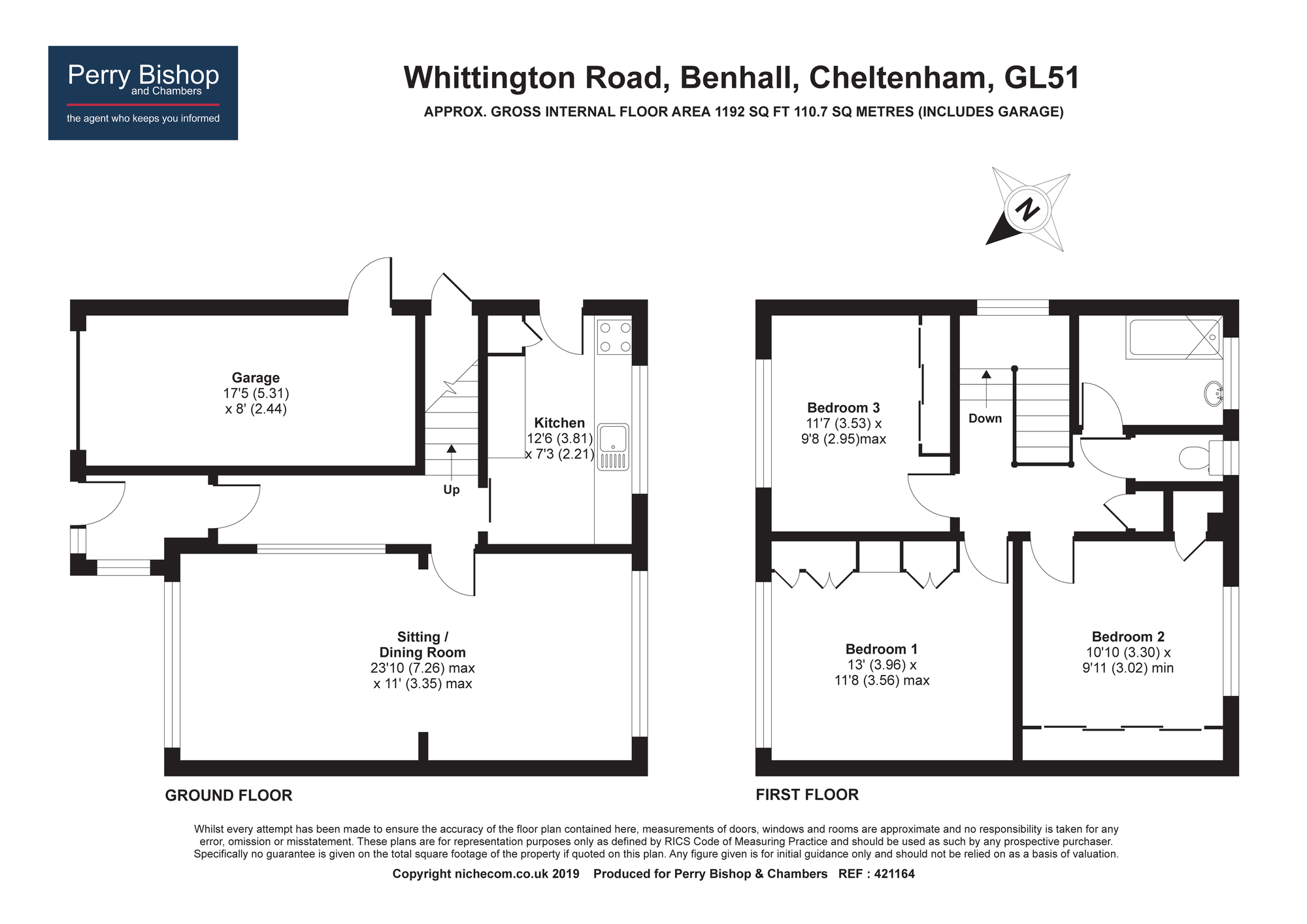 3 Bedrooms Detached house for sale in Whittington Road, Cheltenham GL51