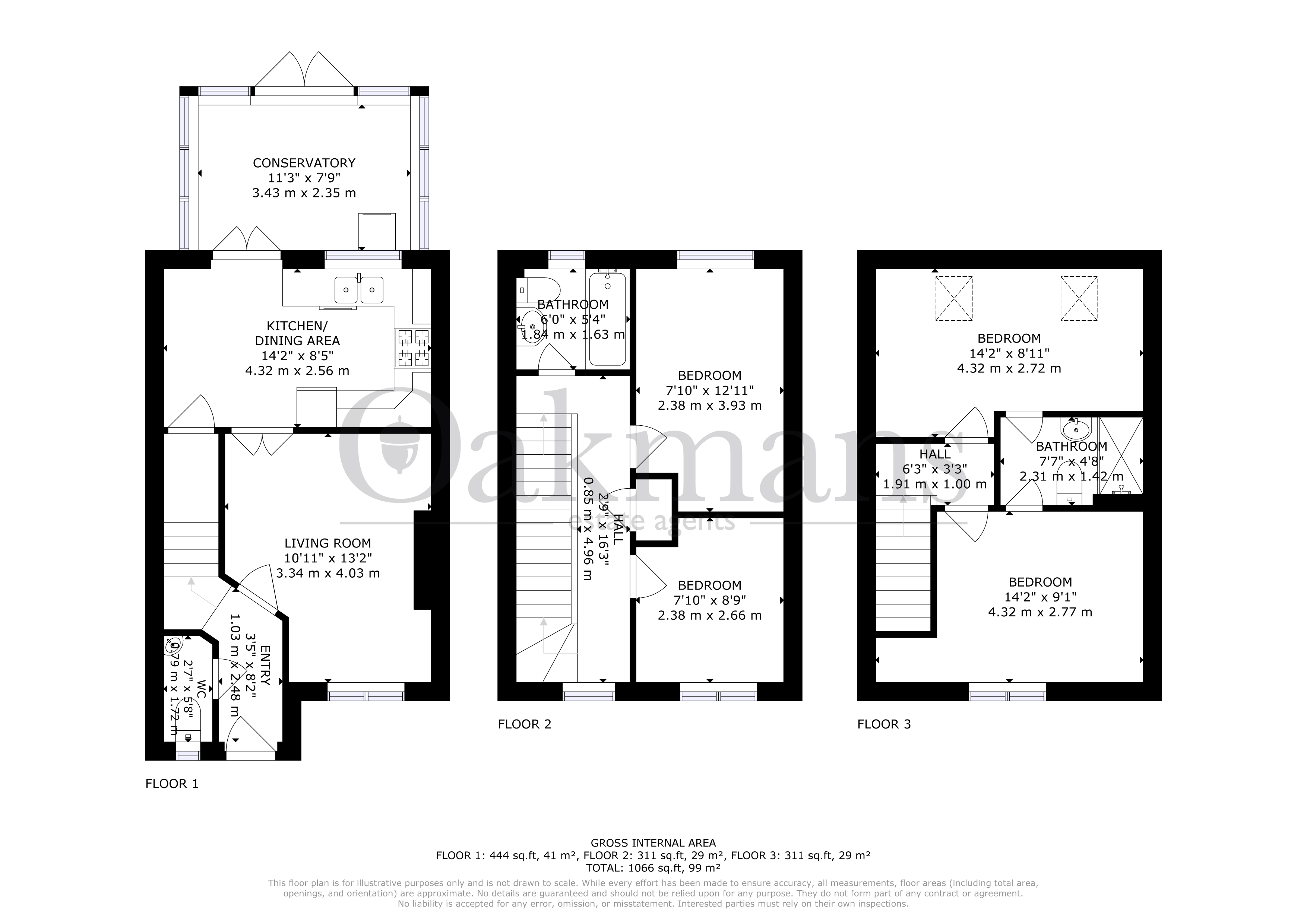 74, BRANDWOOD CRESCENT, BIRMINGHAM floorplan