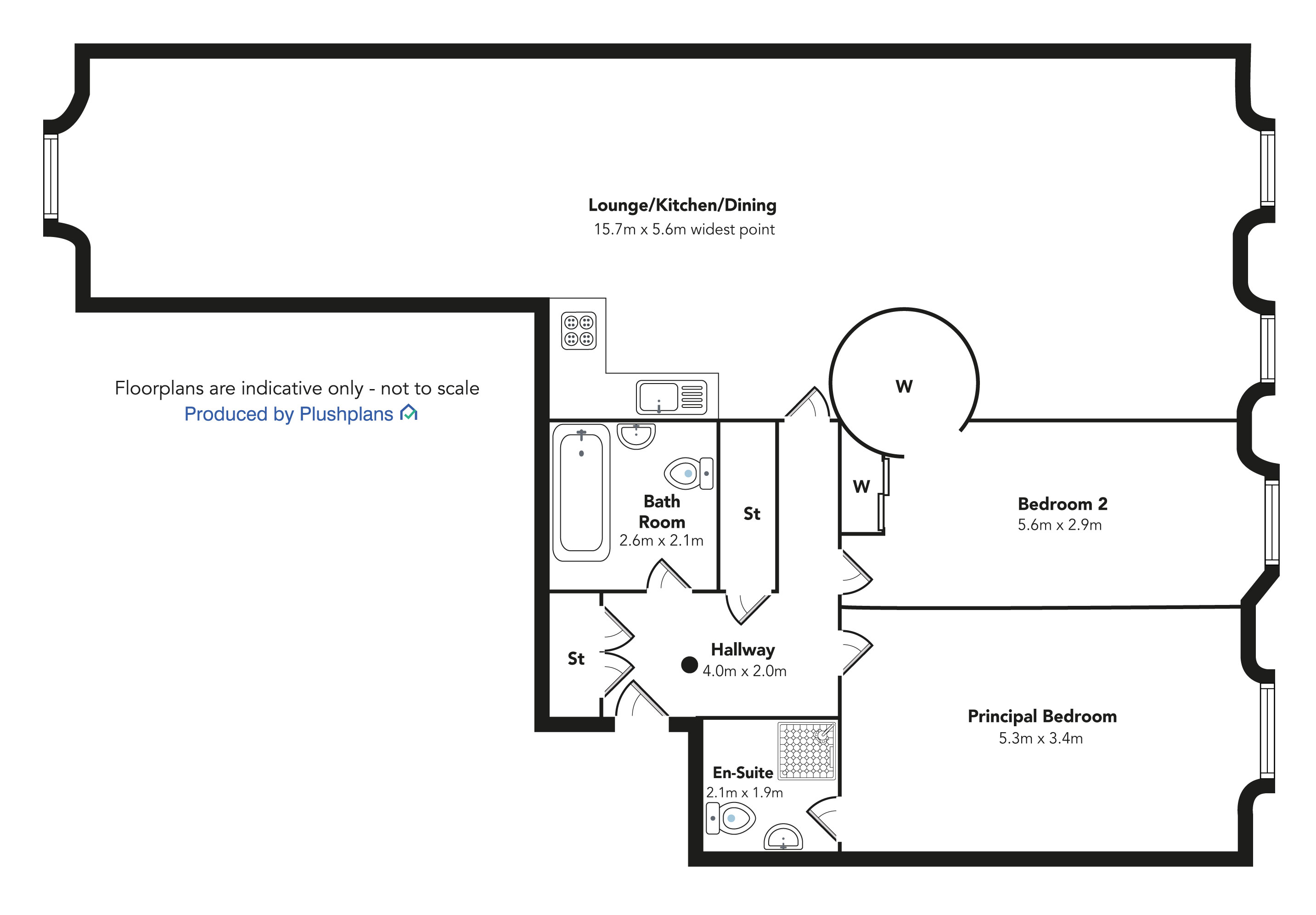 3/1 2, Gourock Ropeworks, Port Glasgow floorplan