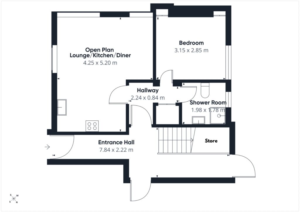 Flat 2, 1, Glenshellach Terrace, Oban floorplan