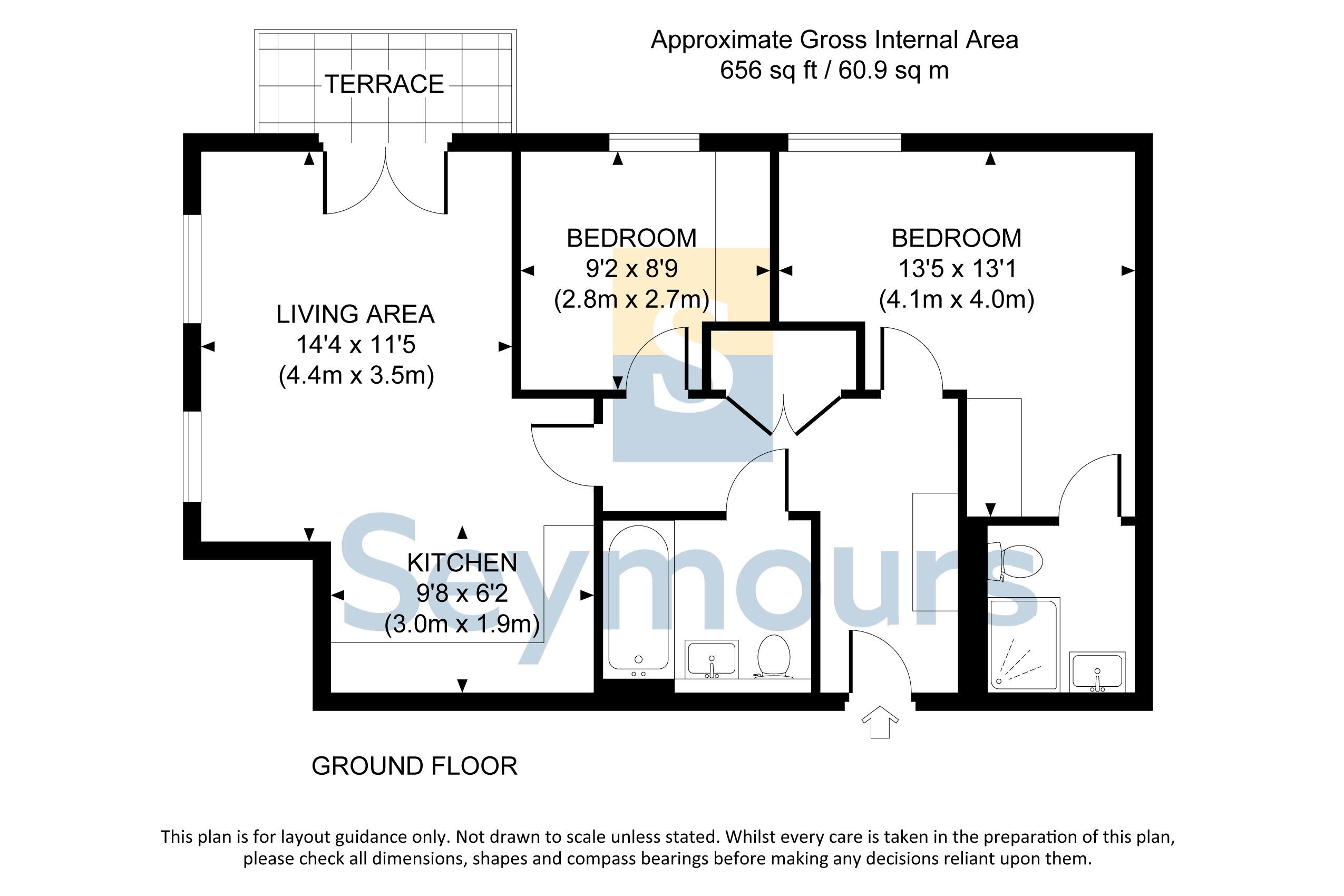 12 Britannia Wharf, Monument Road, Woking floorplan
