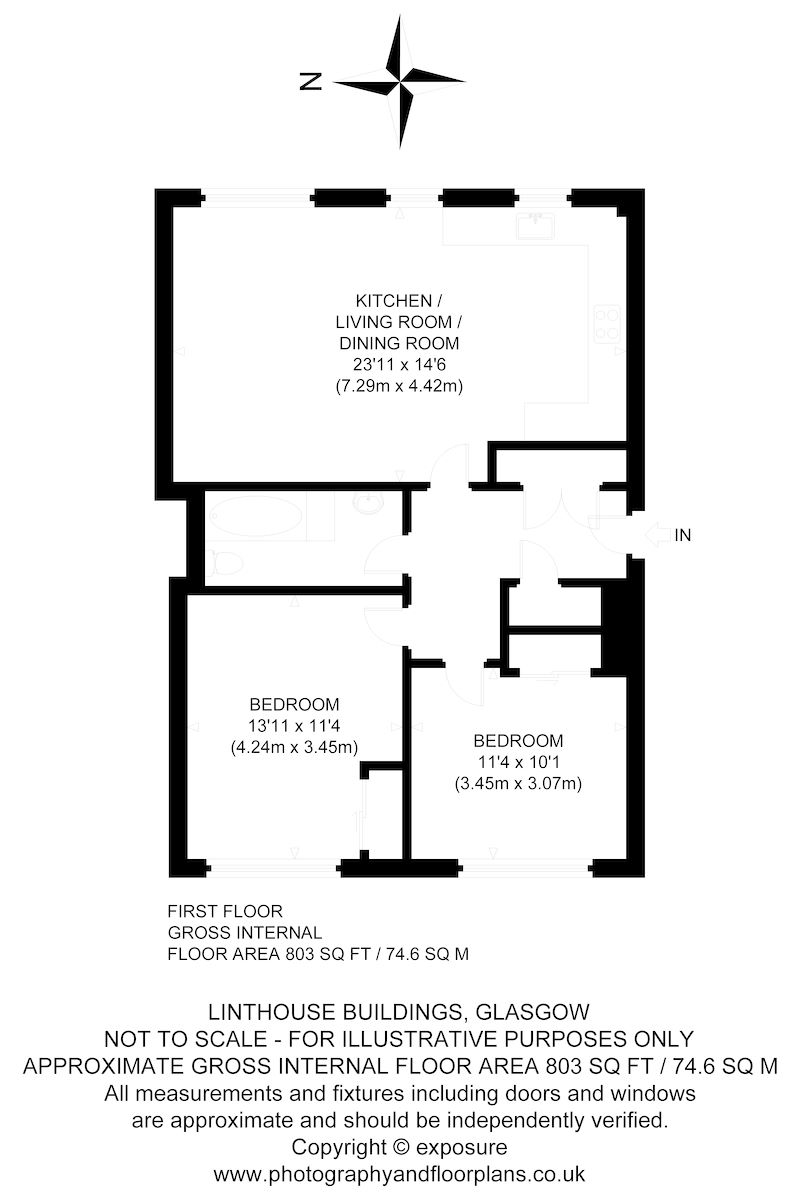 2 Bedrooms Flat to rent in Govan Road, Govan, Glasgow G51