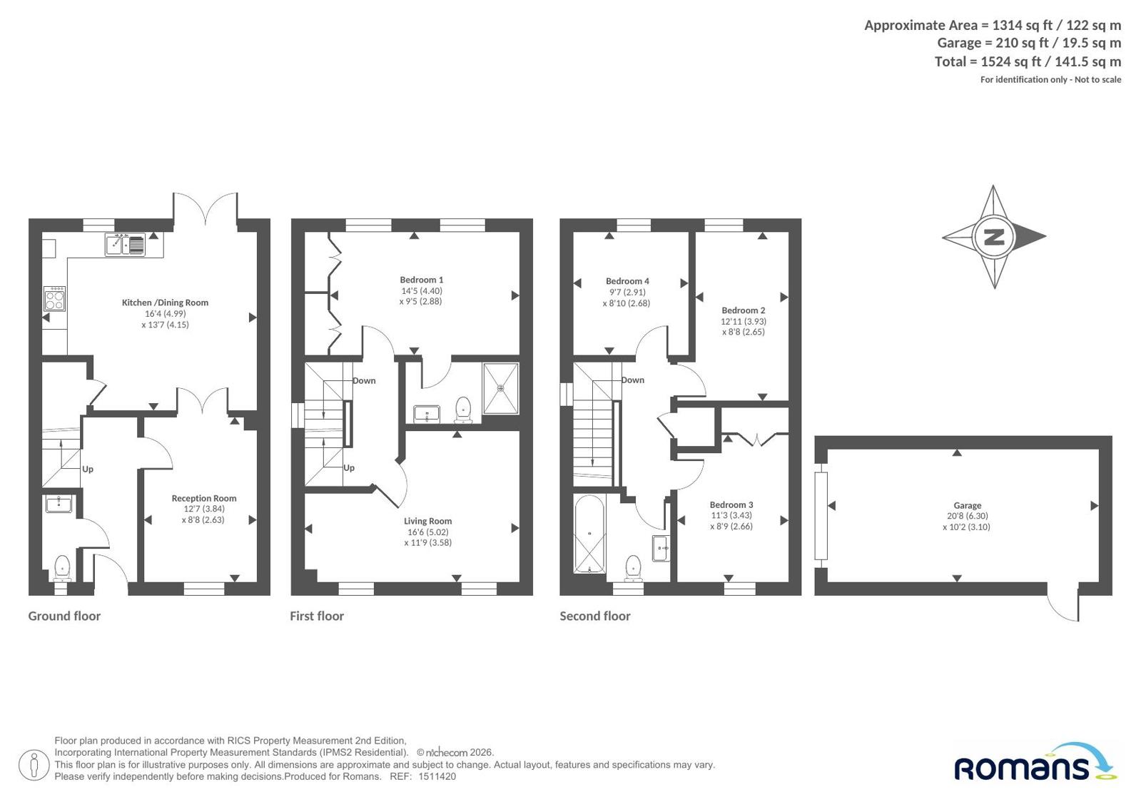 4, The Orangery, Reading floorplan