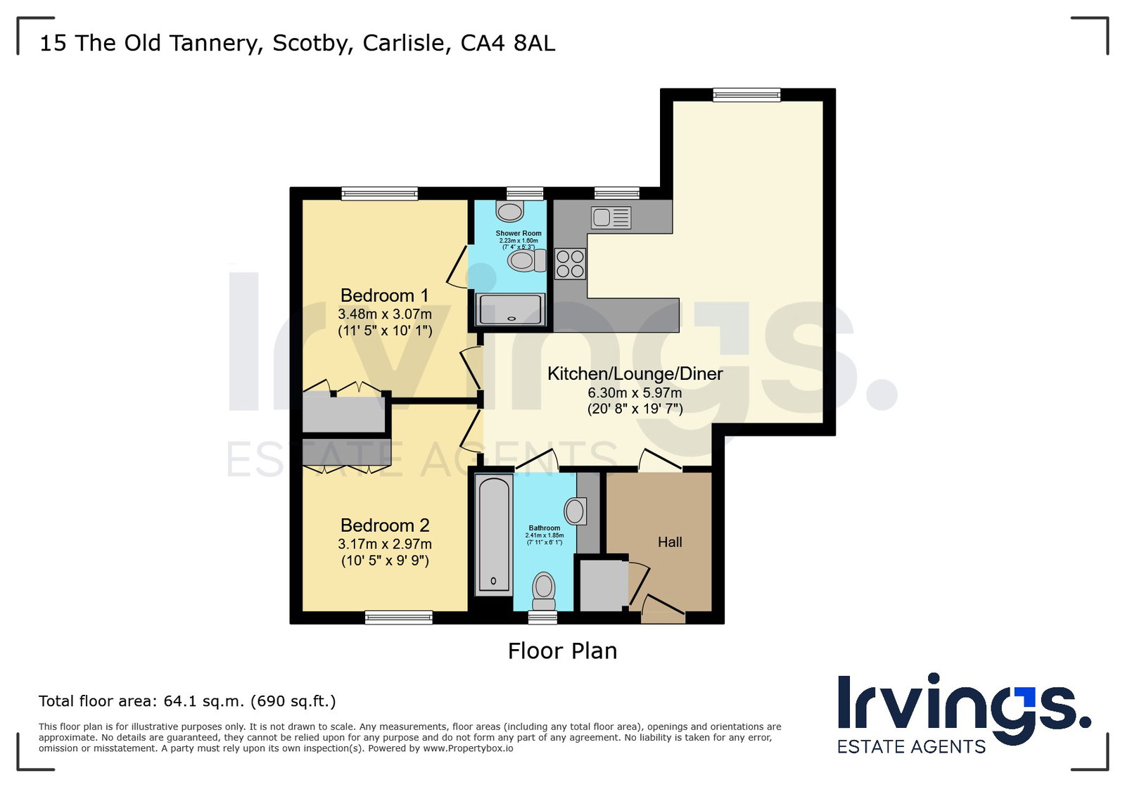 15, The Old Tannery, Carlisle floorplan