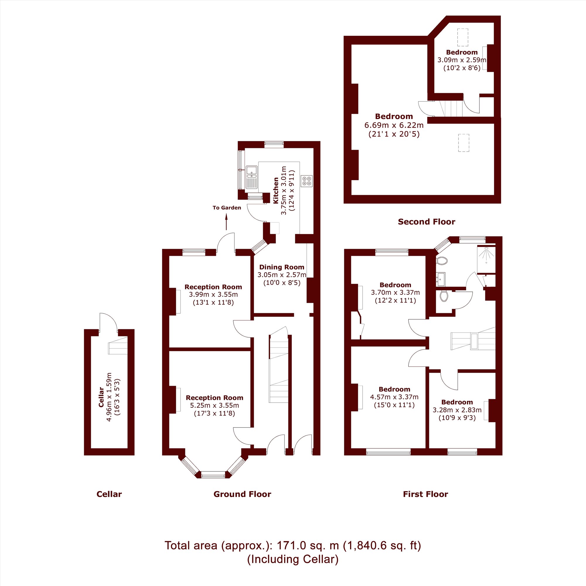 130, Branksome Road, London floorplan