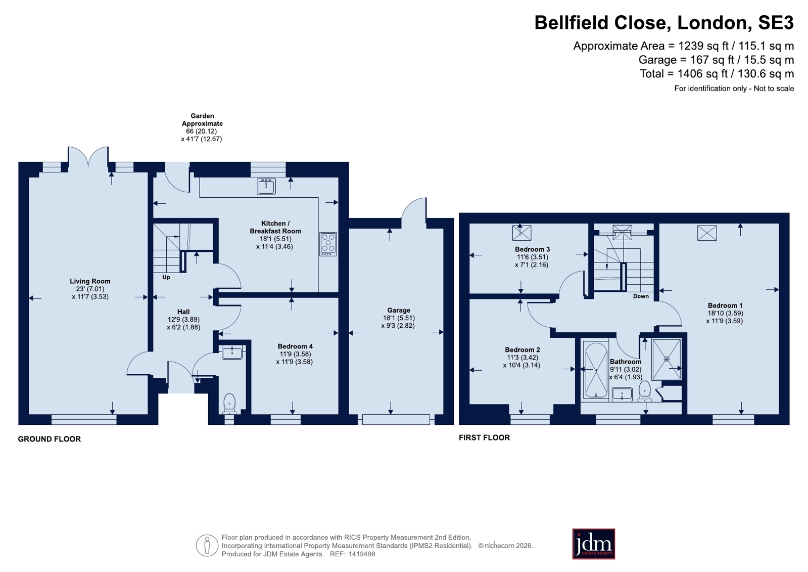 2, Bellfield Close, London floorplan