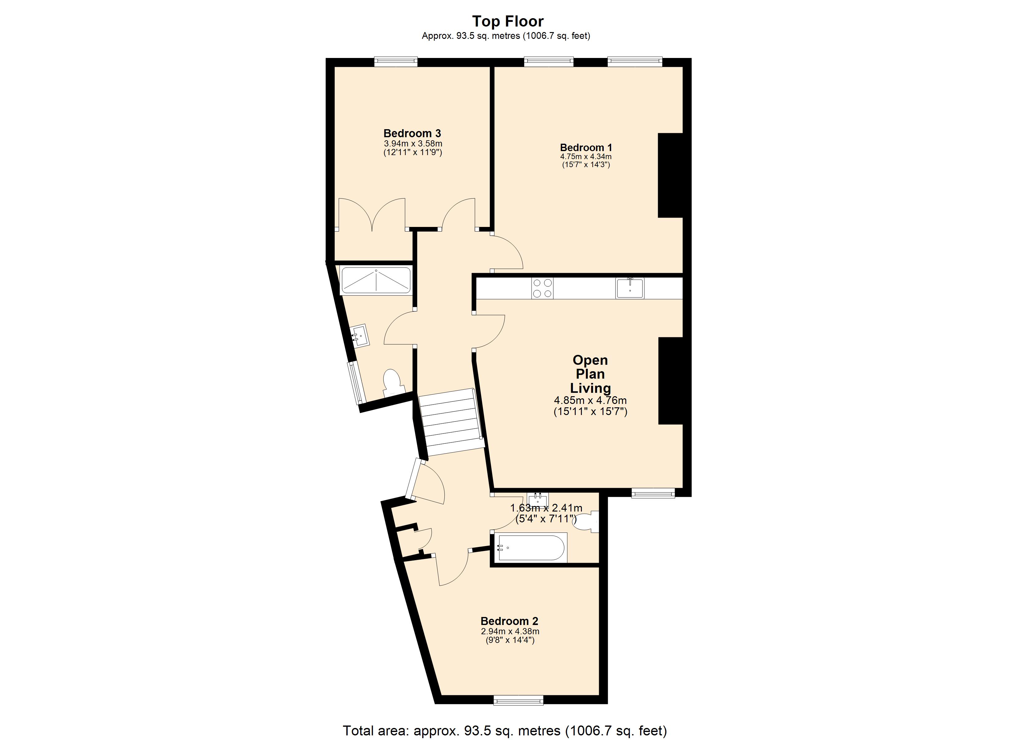 1, 1, Augusta Road, Ramsgate floorplan