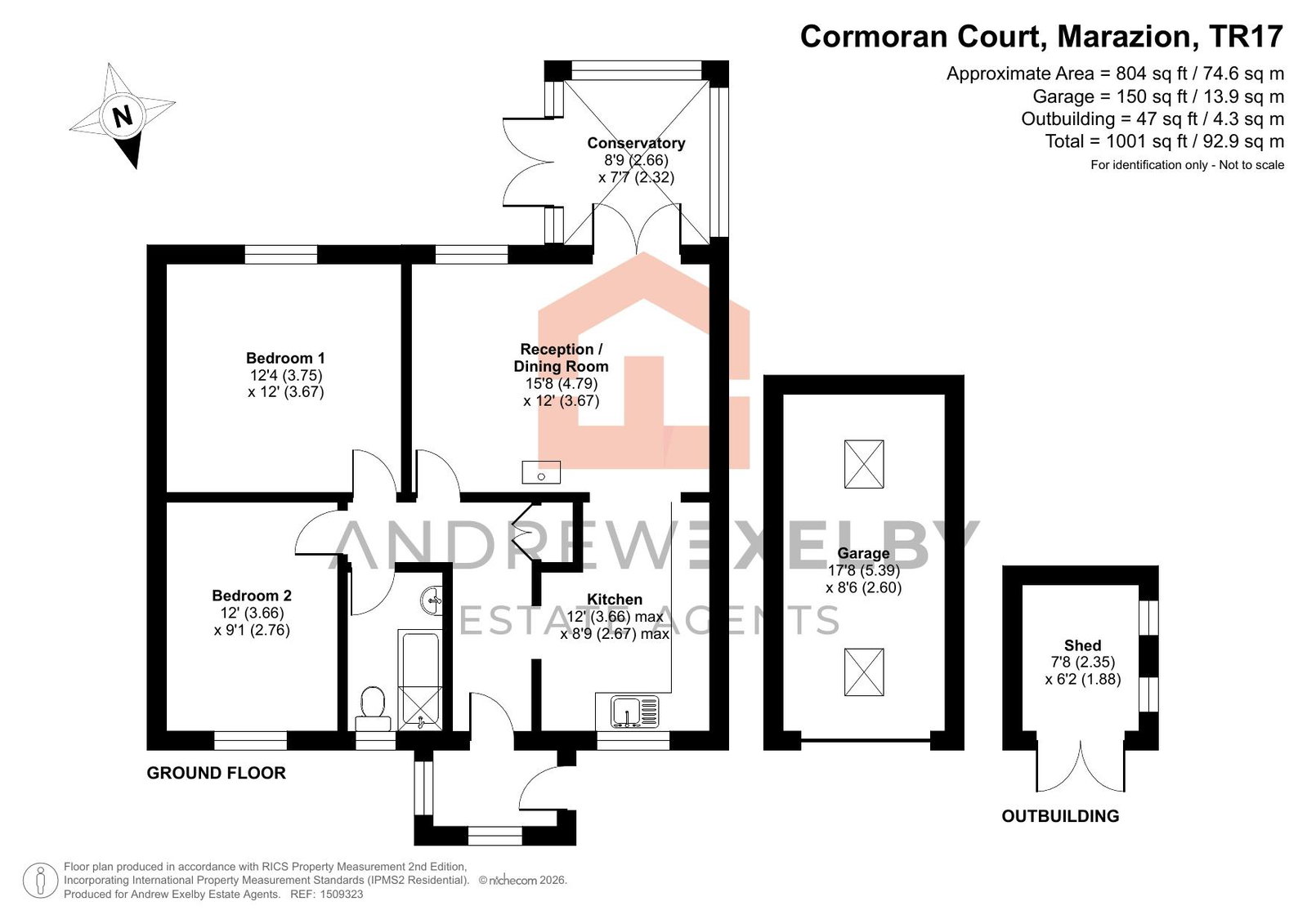 1, Cormoran Court, Marazion floorplan