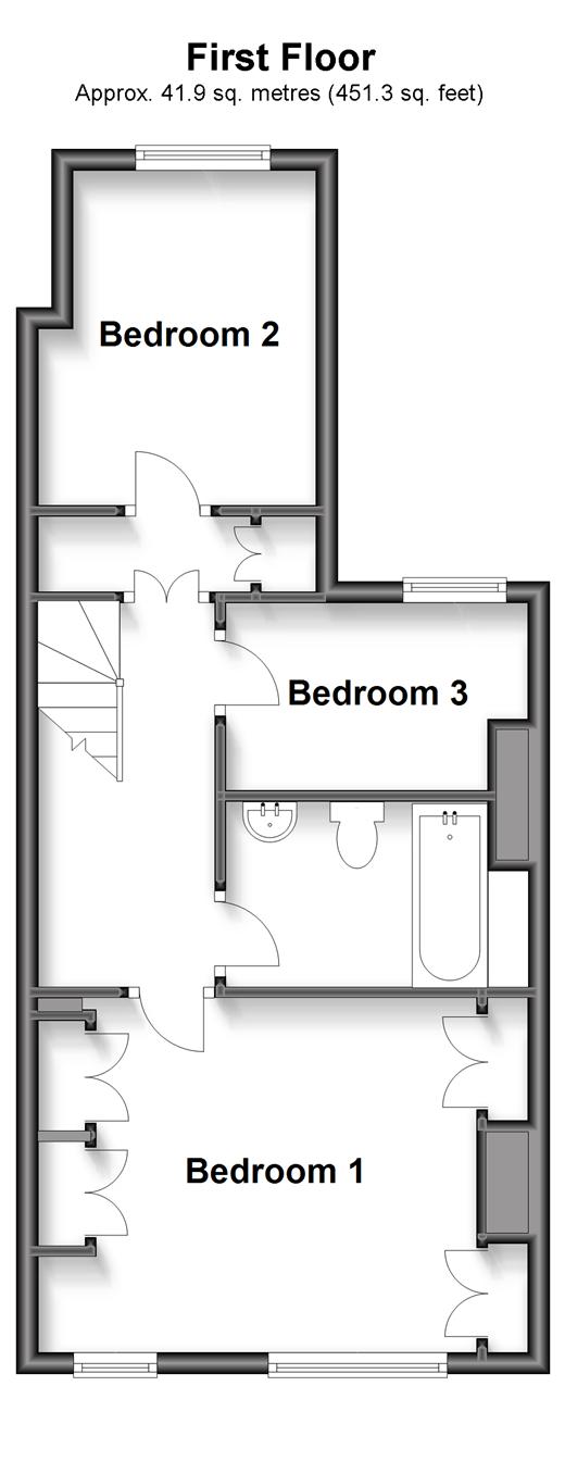 Maidstone Road, Paddock Wood, Kent TN12, 3 bedroom terraced house for