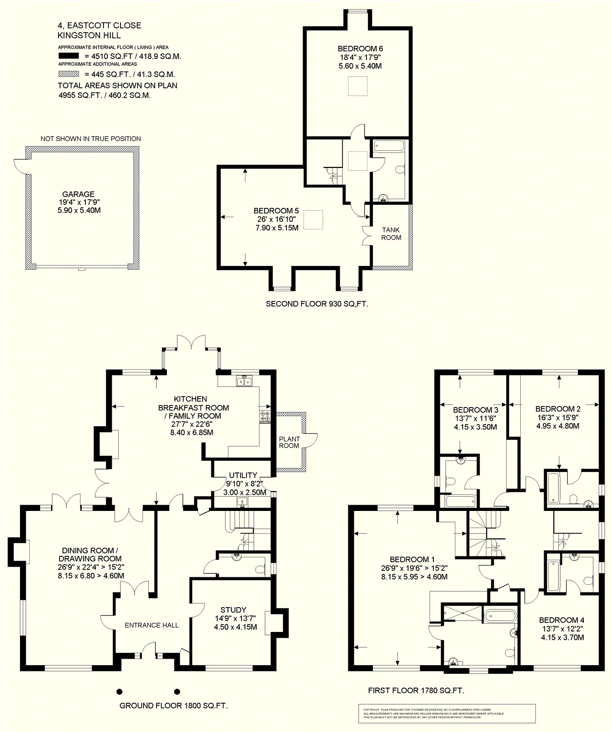 4, Eastcott Close, Kingston Upon Thames floorplan