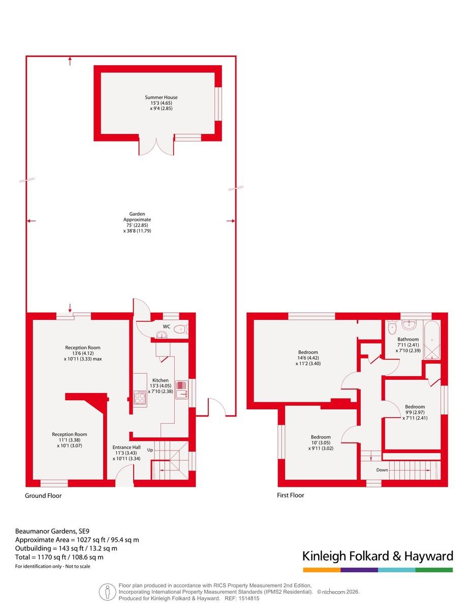 2, Beaumanor Gardens, Greenwich floorplan