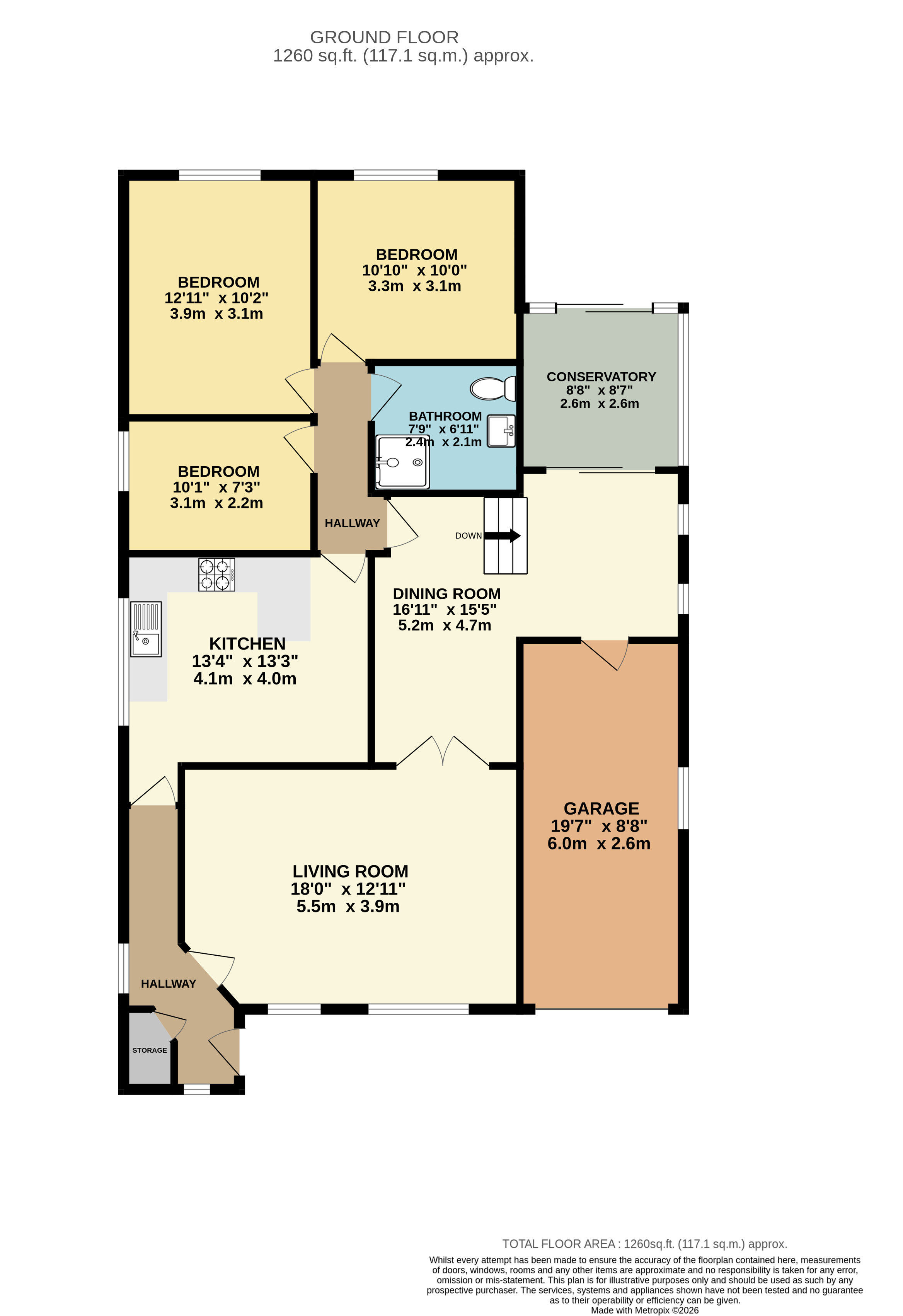 7, Landseer Drive, Stockport floorplan