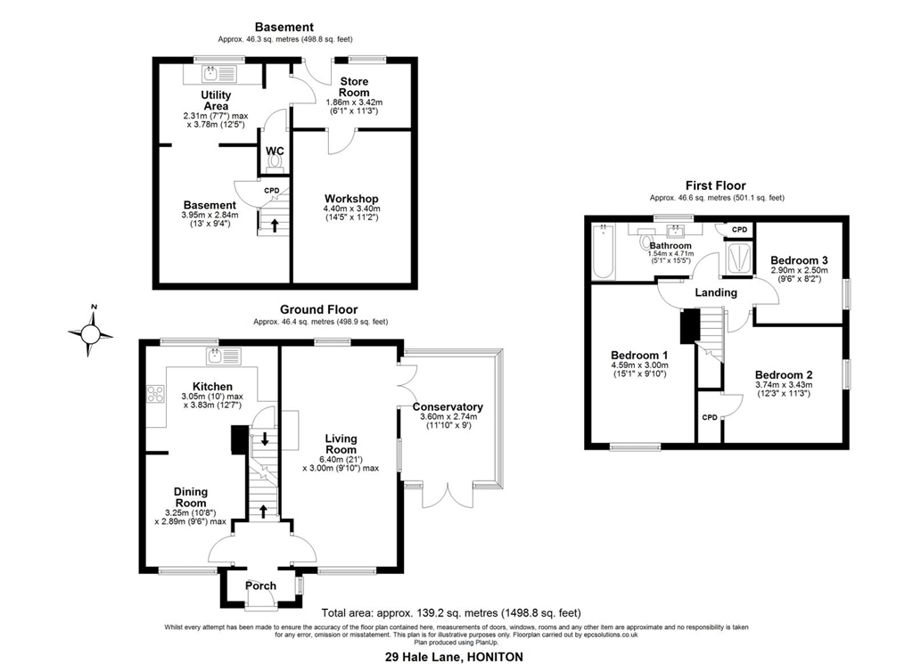 29, Hale Lane Devon, Honiton floorplan