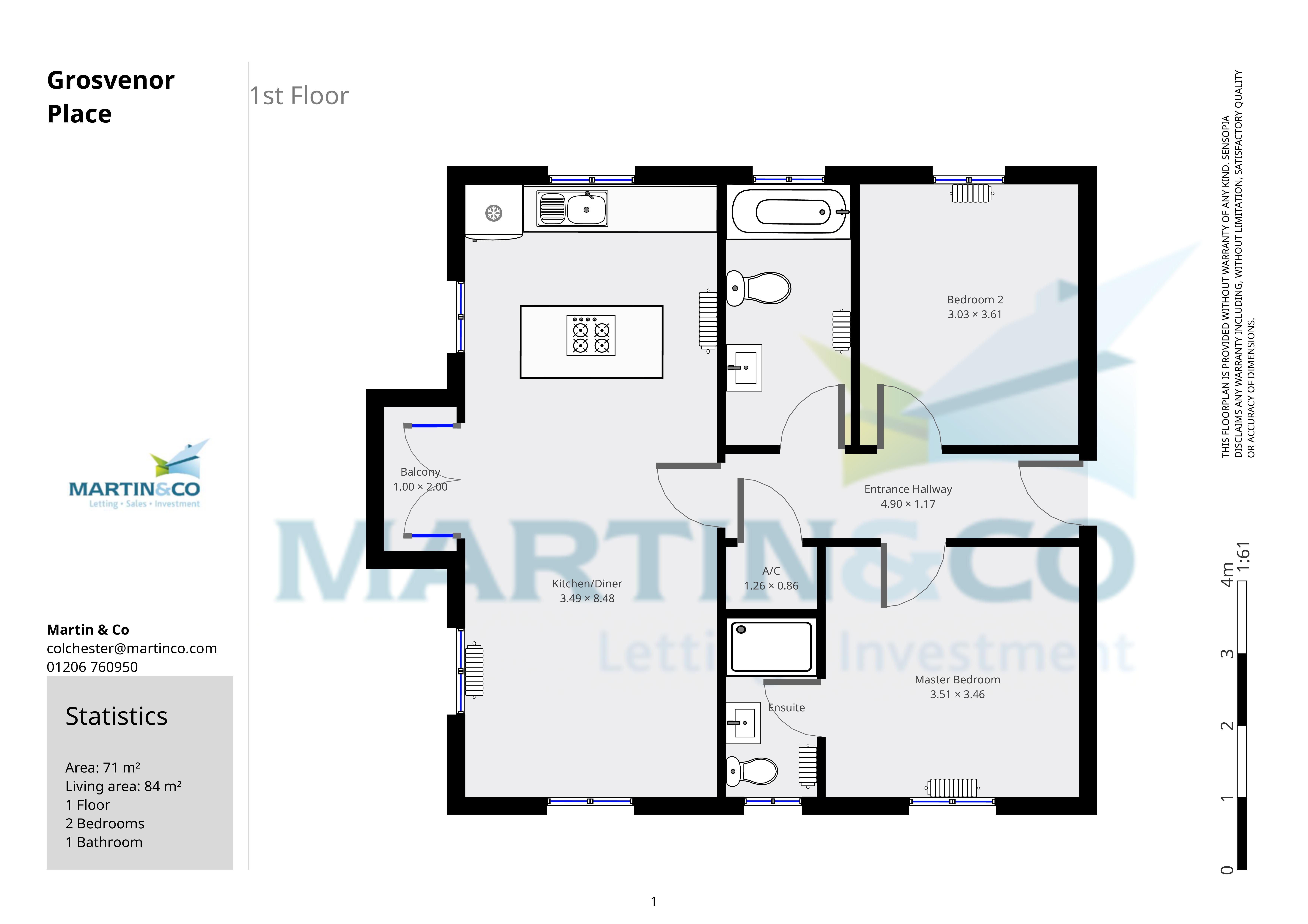 2 Bedrooms Flat for sale in Grosvenor Place, Colchester CO1