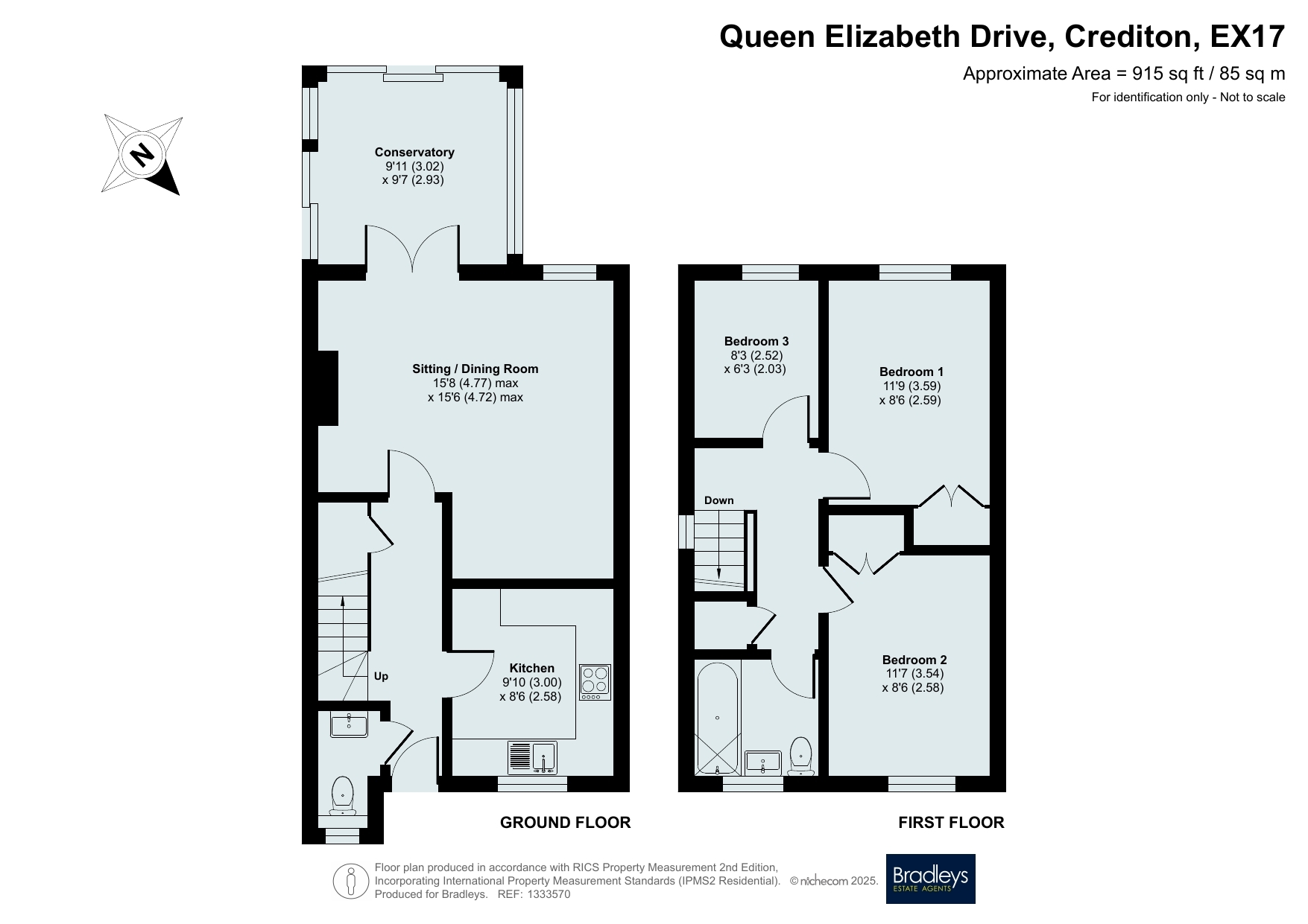 29 Queen Elizabeth Drive, Crediton Devon, Devon floorplan