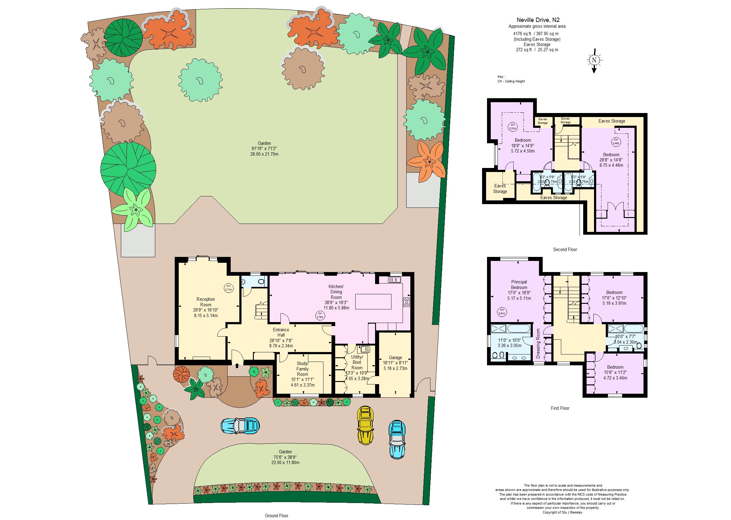 5, Neville Drive, Hampstead Garden Suburb floorplan