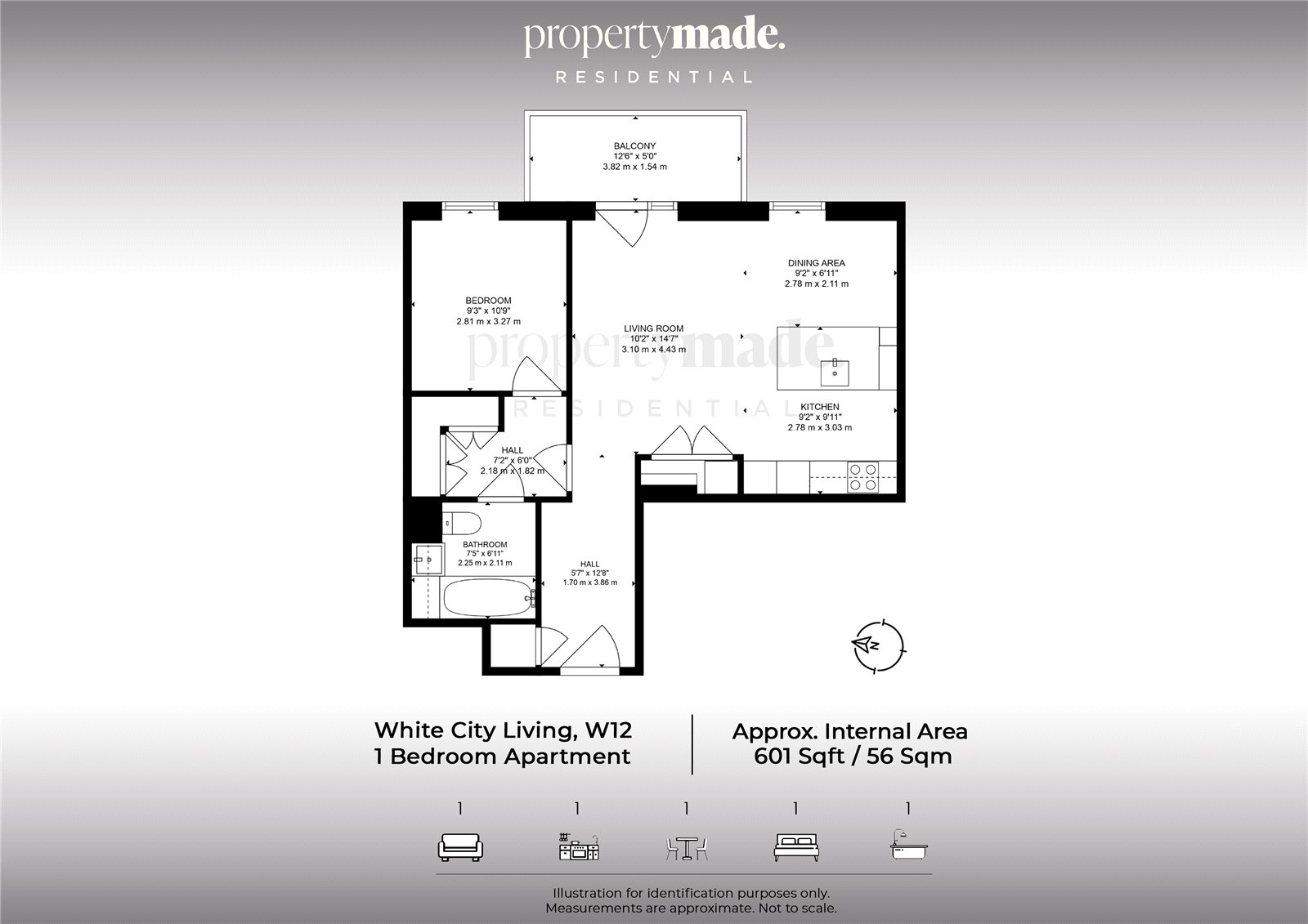 28,, Parkside Apartments, London floorplan