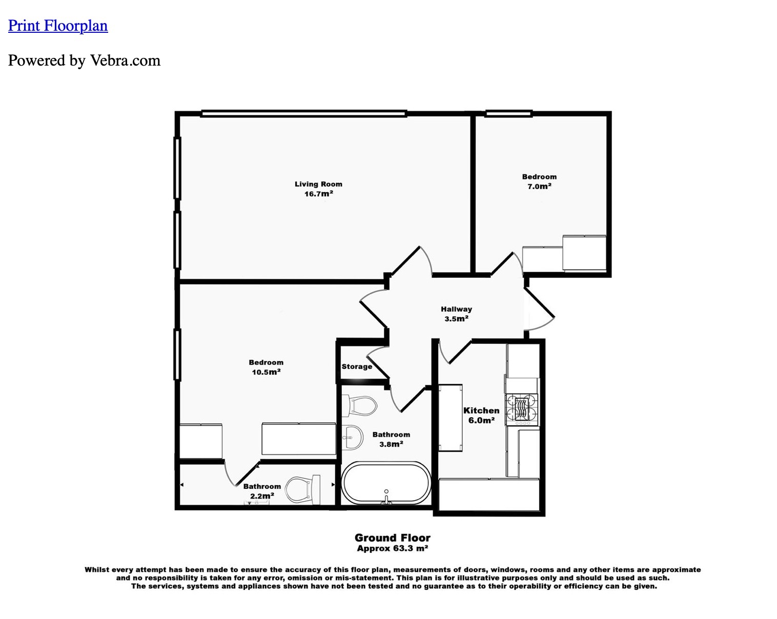 4 Sophia Square, London floorplan