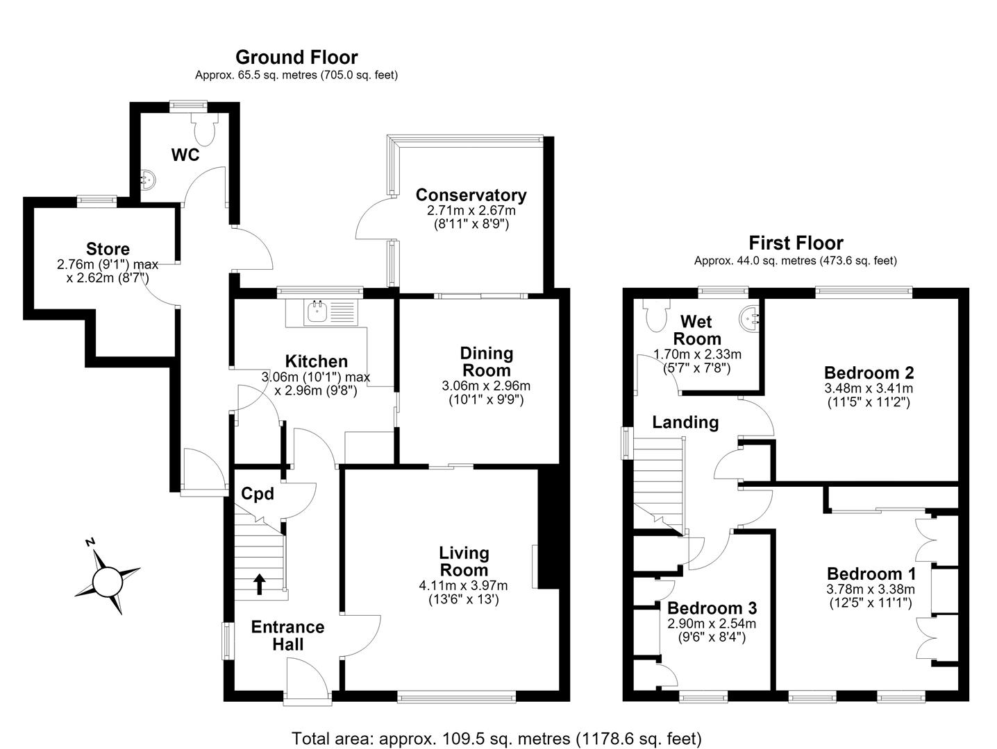 121, Gunhild Way, Cambridge floorplan