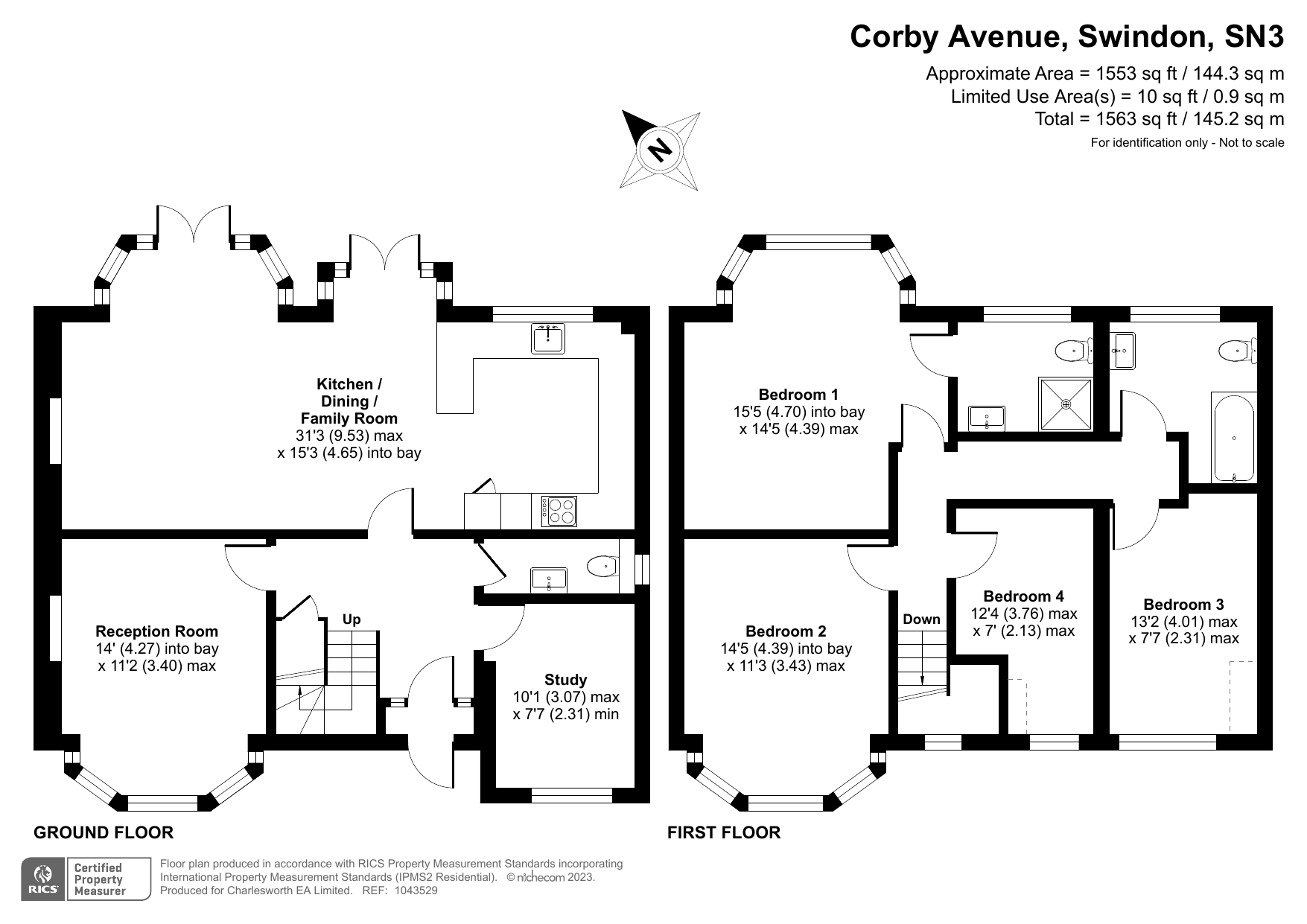 Corby Avenue, Lakeside, Swindon, Wiltshire SN3, 4 bedroom detached