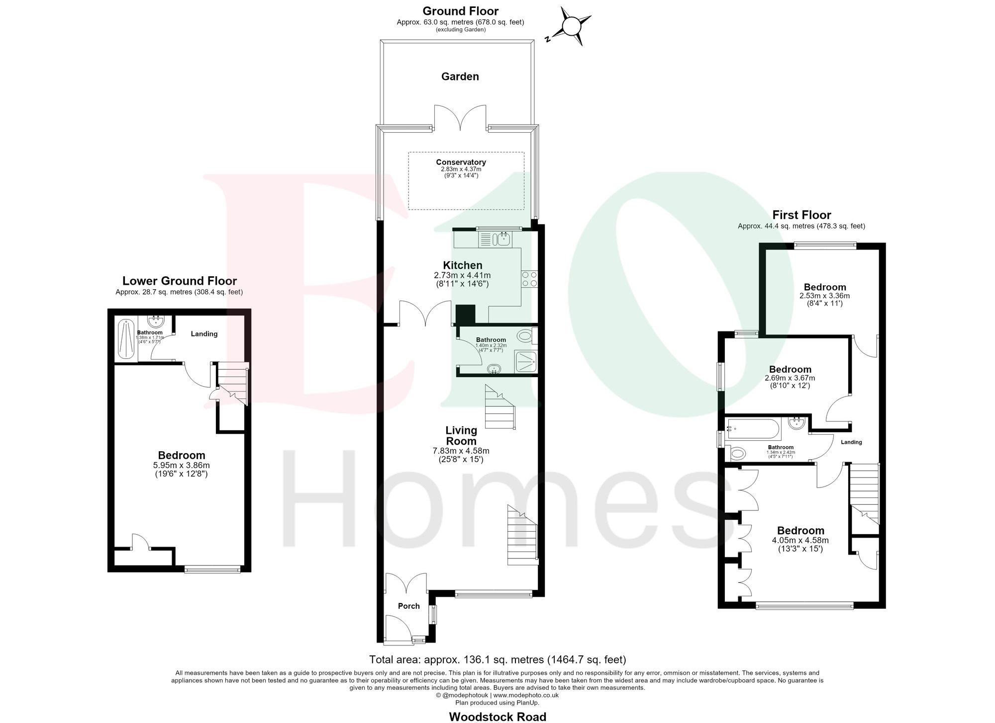 2a Woodstock Road, London floorplan