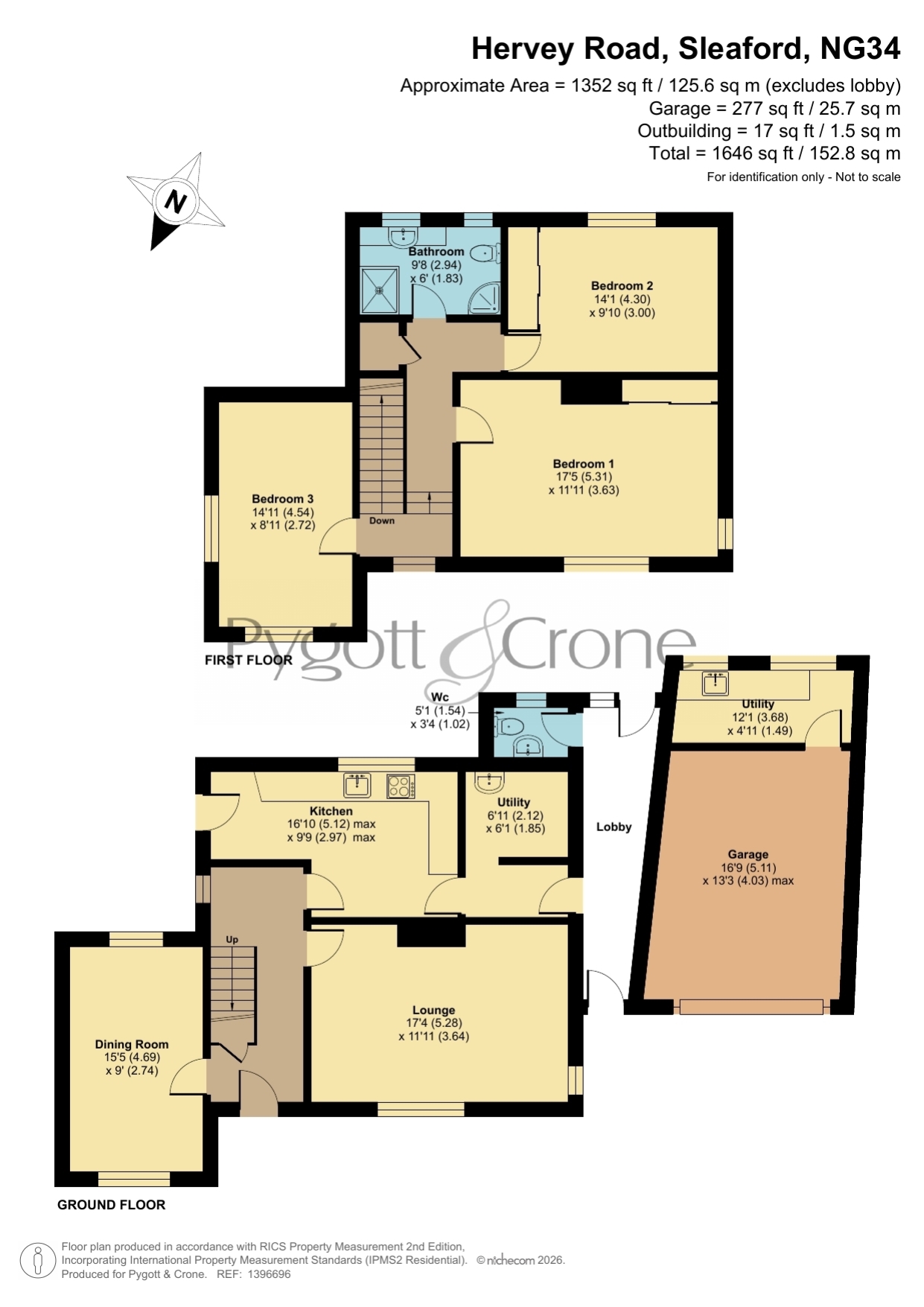 1, Hervey Road, Sleaford floorplan