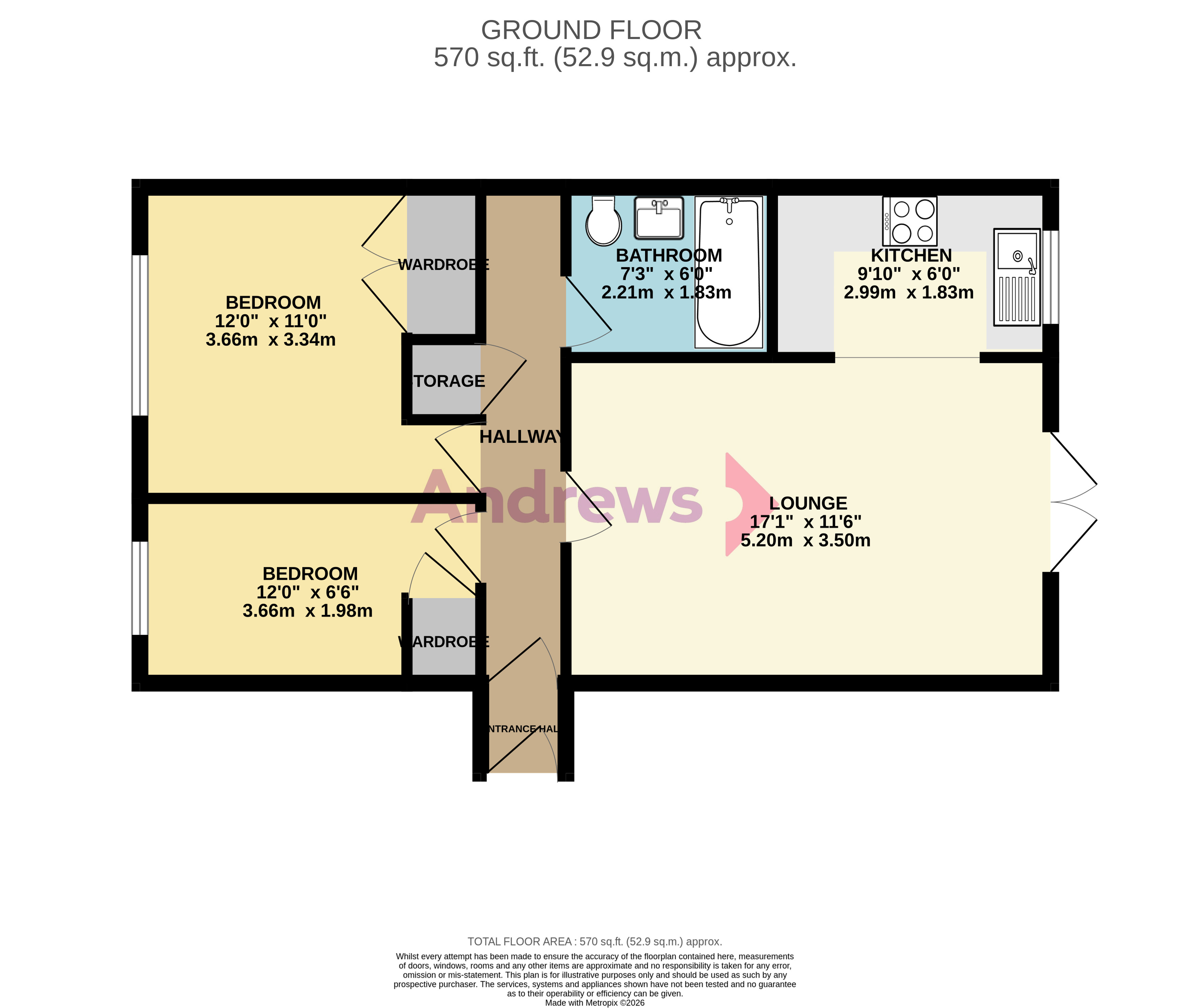 Flat 1, Altdam Farm, 62, Park View Road, Surrey floorplan