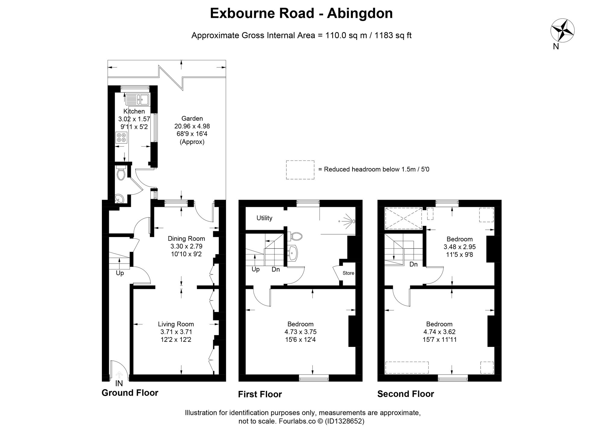 17 Exbourne Road, Abingdon floorplan