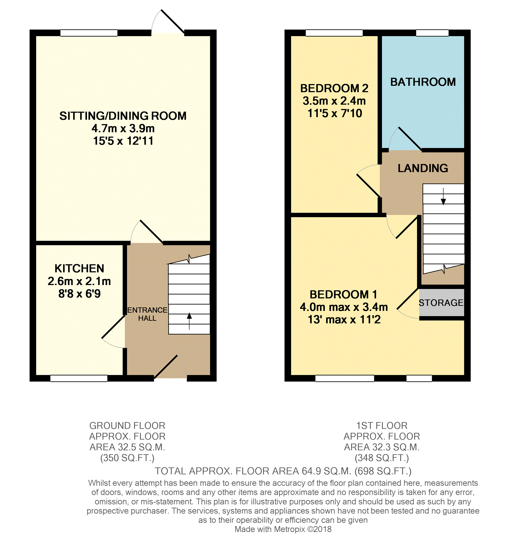 2 Bedrooms Terraced house for sale in Meltham Close, Northampton NN3