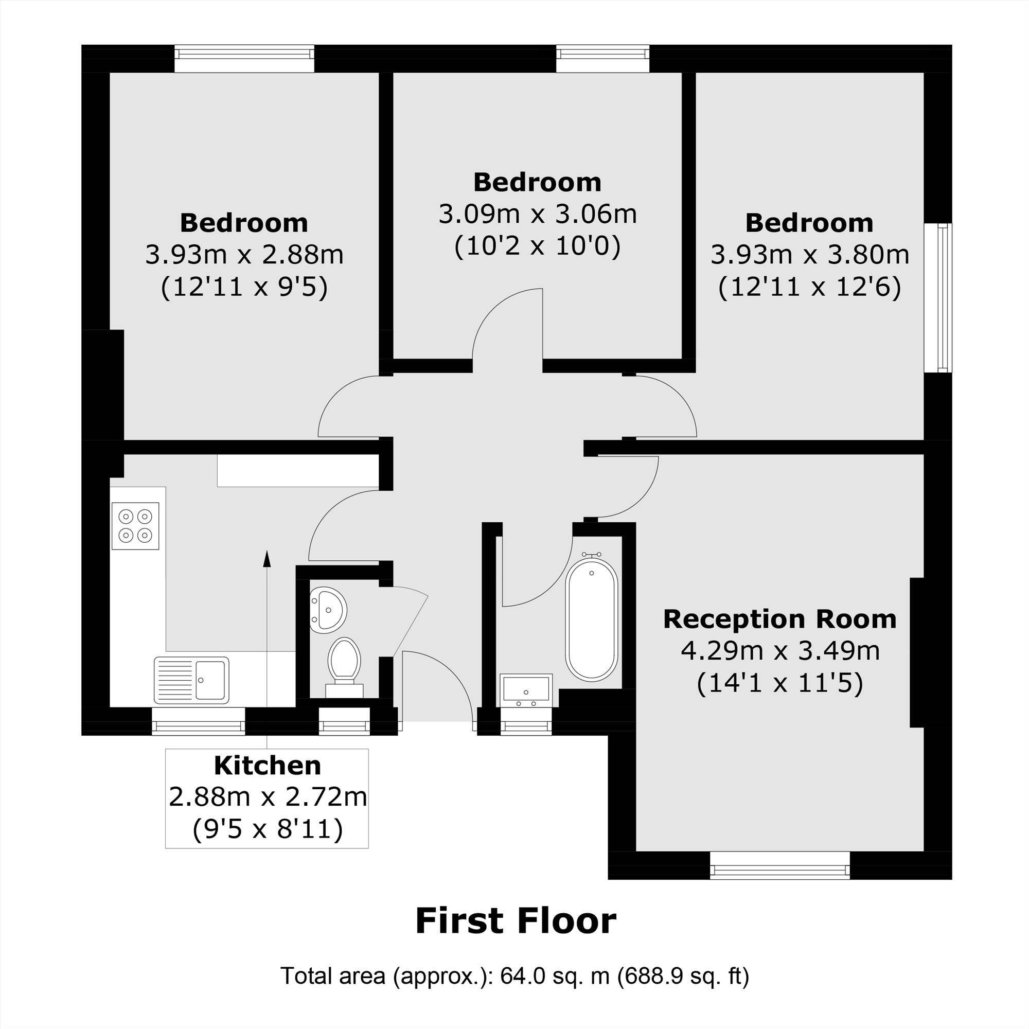 31, Lawrence Close, London floorplan