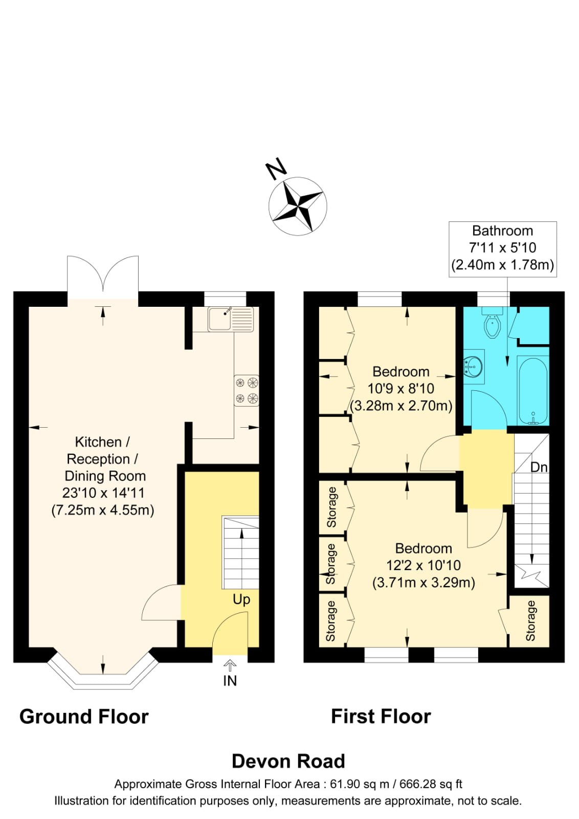 80, Devon Road, Barking floorplan