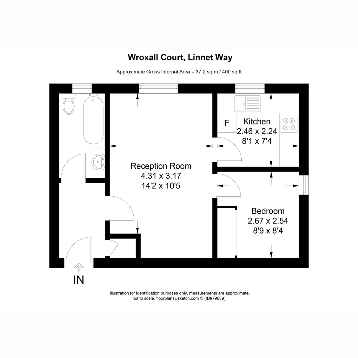 Flat Flat 8, Wroxall Court, Linnet Way, Purfleet-on-thames floorplan