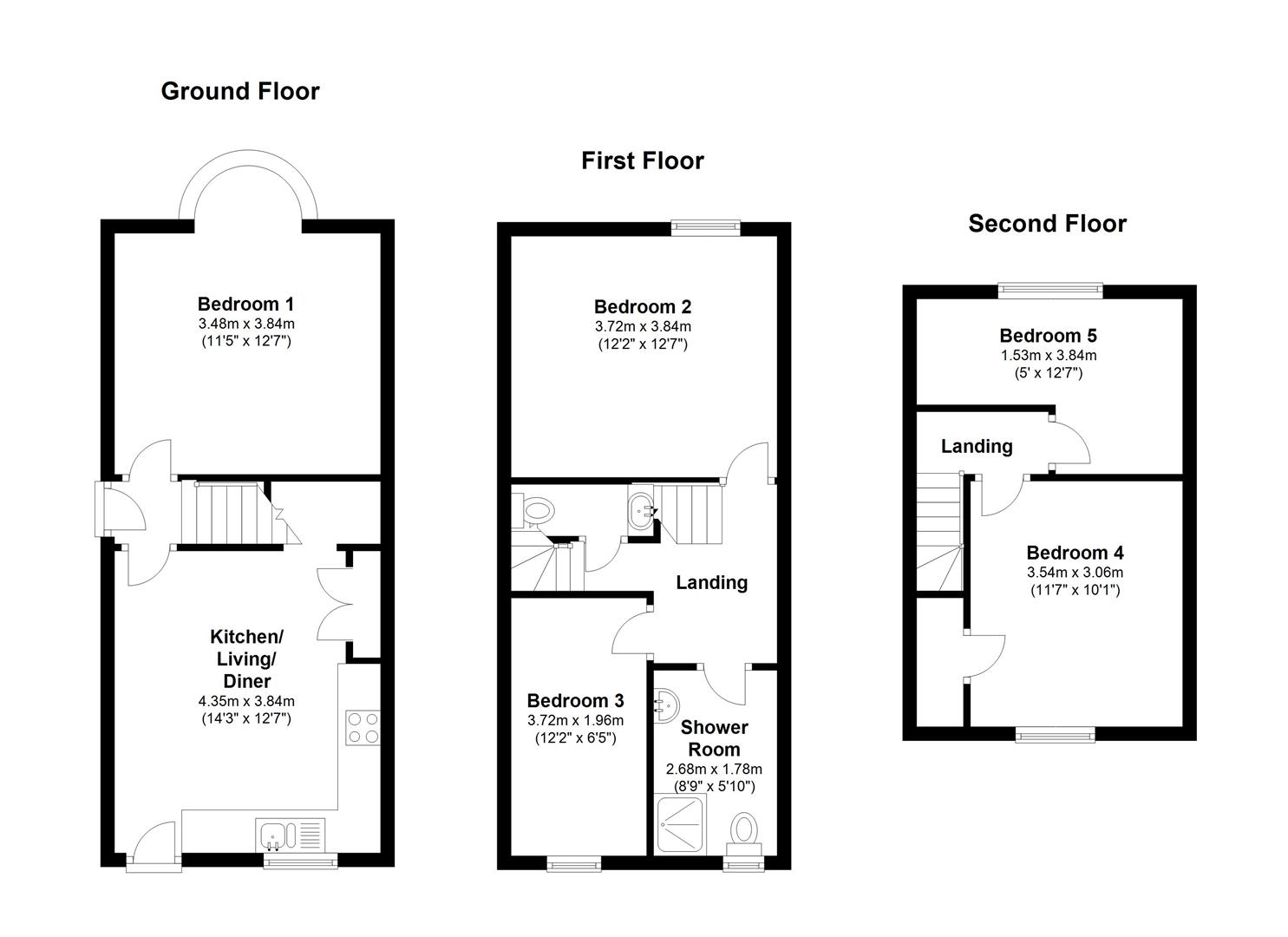 5 Bedrooms  to rent in 12 Bradley Street, Crookes, Sheffield S10