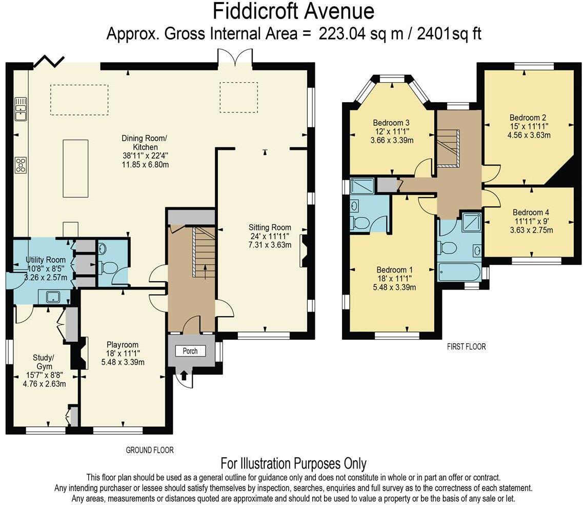 11, Fiddicroft Avenue, Banstead floorplan