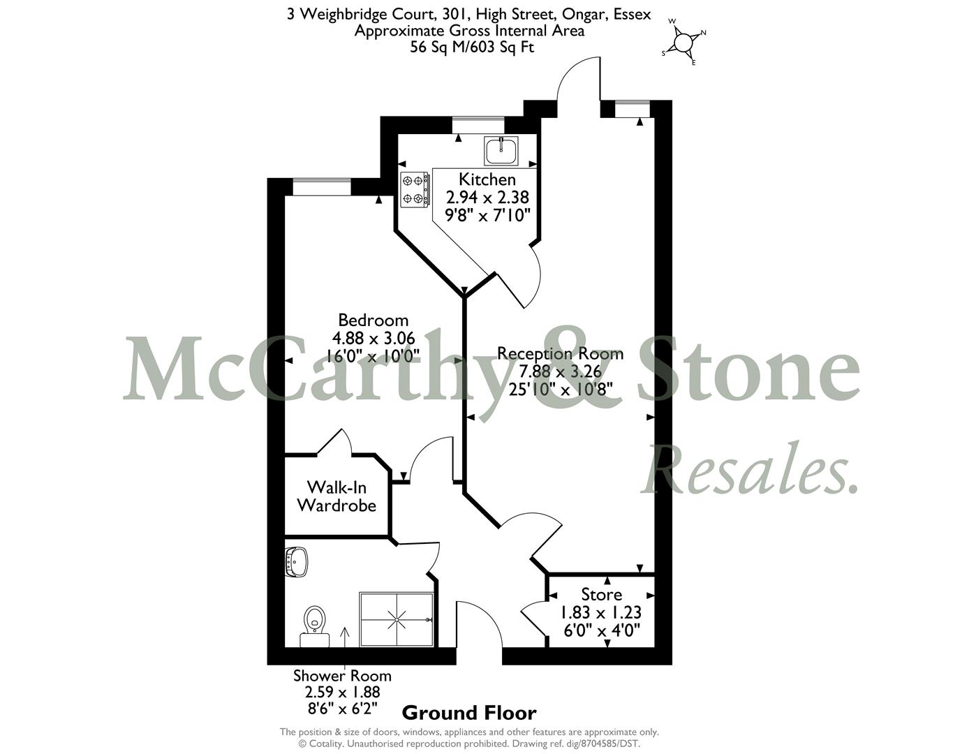 3 Weighbridge Court, 301 High Street, Ongar floorplan