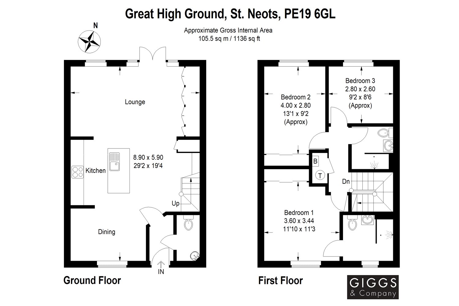 3 Bedrooms Detached house for sale in Great High Ground, St. Neots, Cambridgeshire PE19