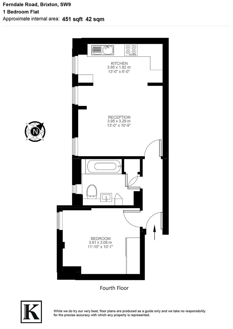 17, Chalbury House, Ferndale Road, London floorplan