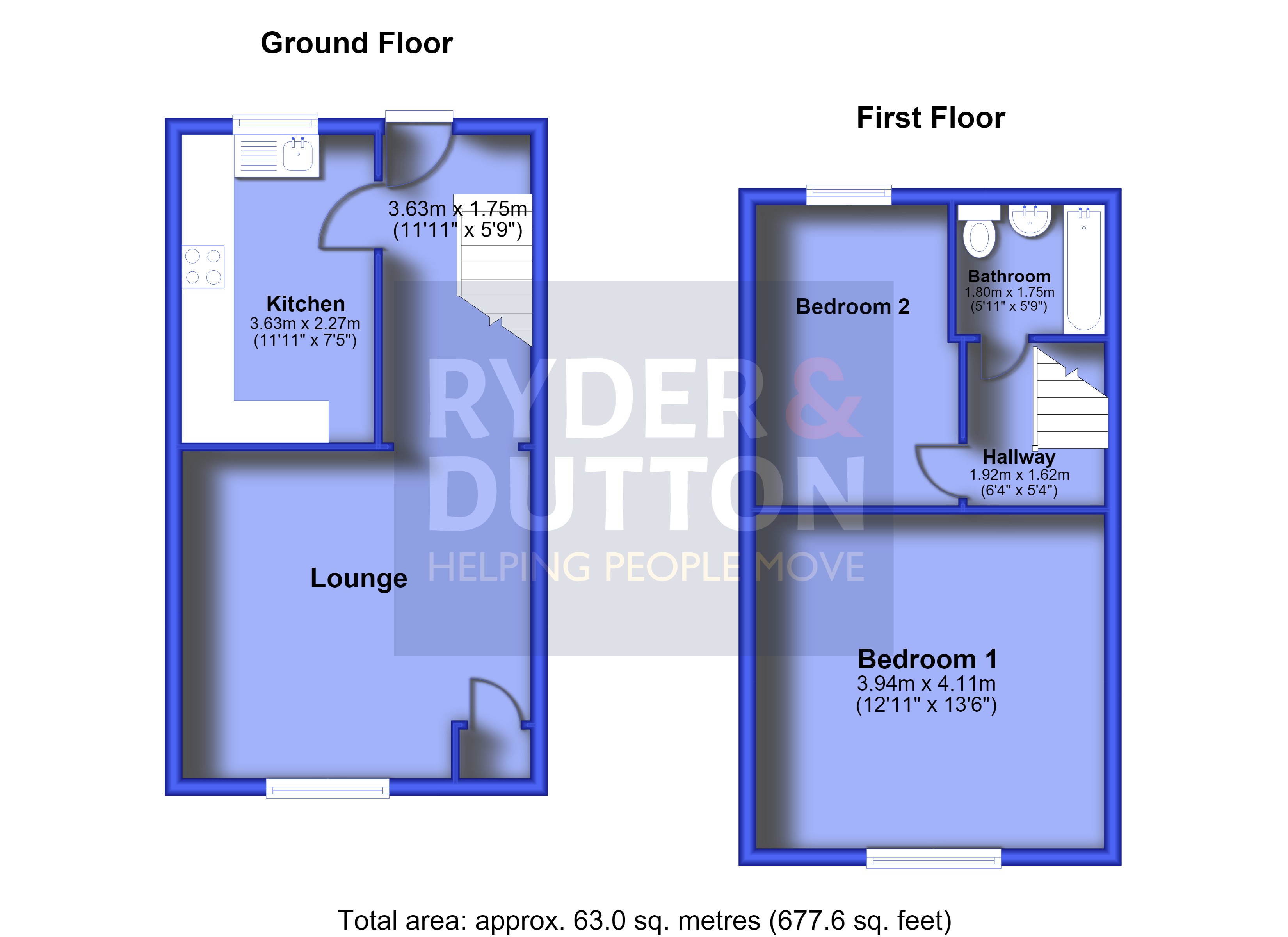 14, Turf Lane, Oldham floorplan