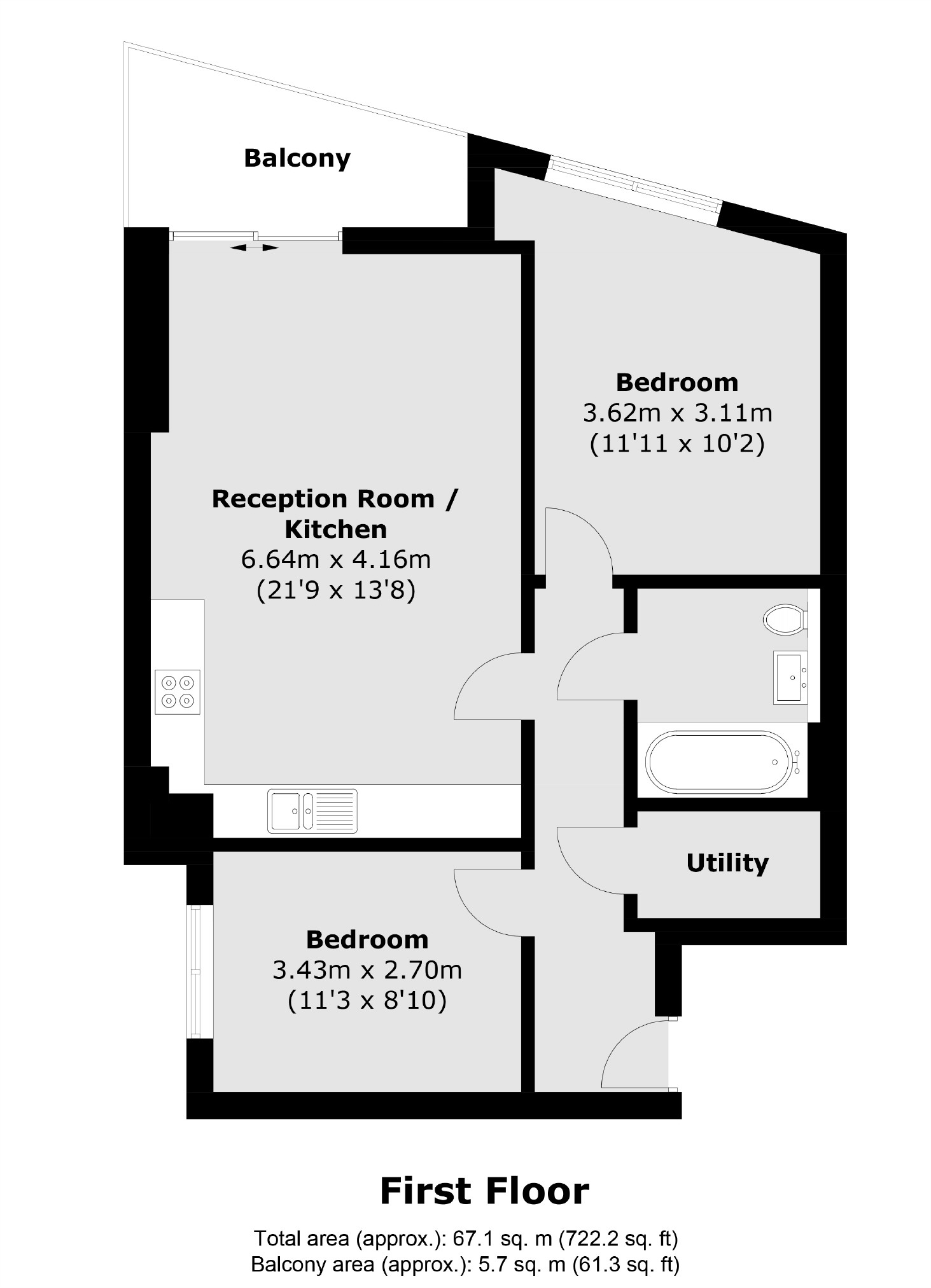 Yelverton Road, London SW11, 2 bedroom flat for sale - 66178696