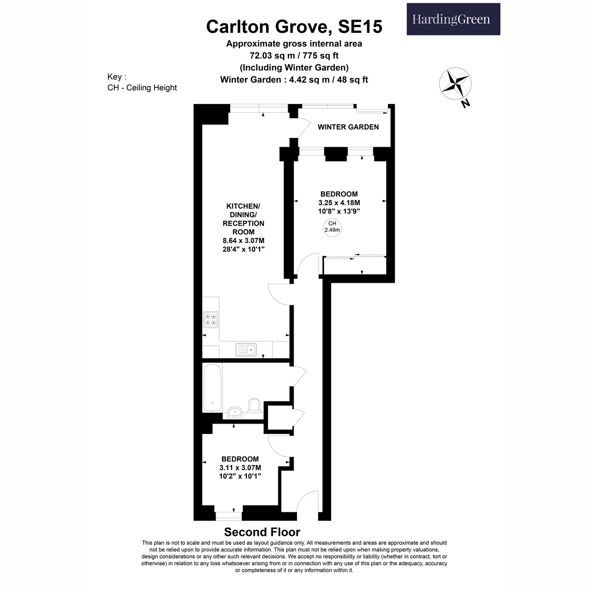Flat Flat 36, Penny Black Court 2d, Carlton Grove, London floorplan
