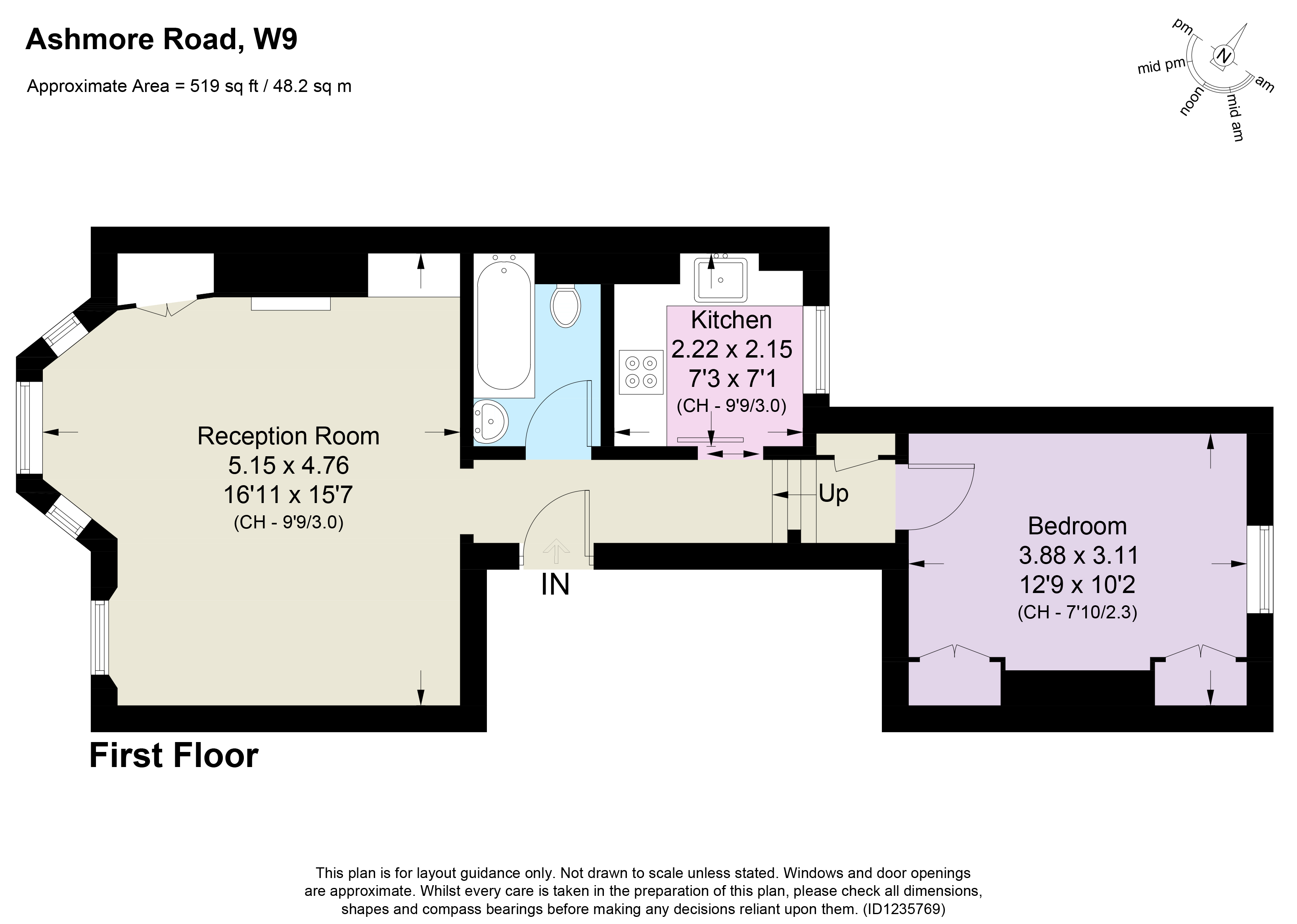 Ashmore Road, Queens Park, London, W9 floorplan