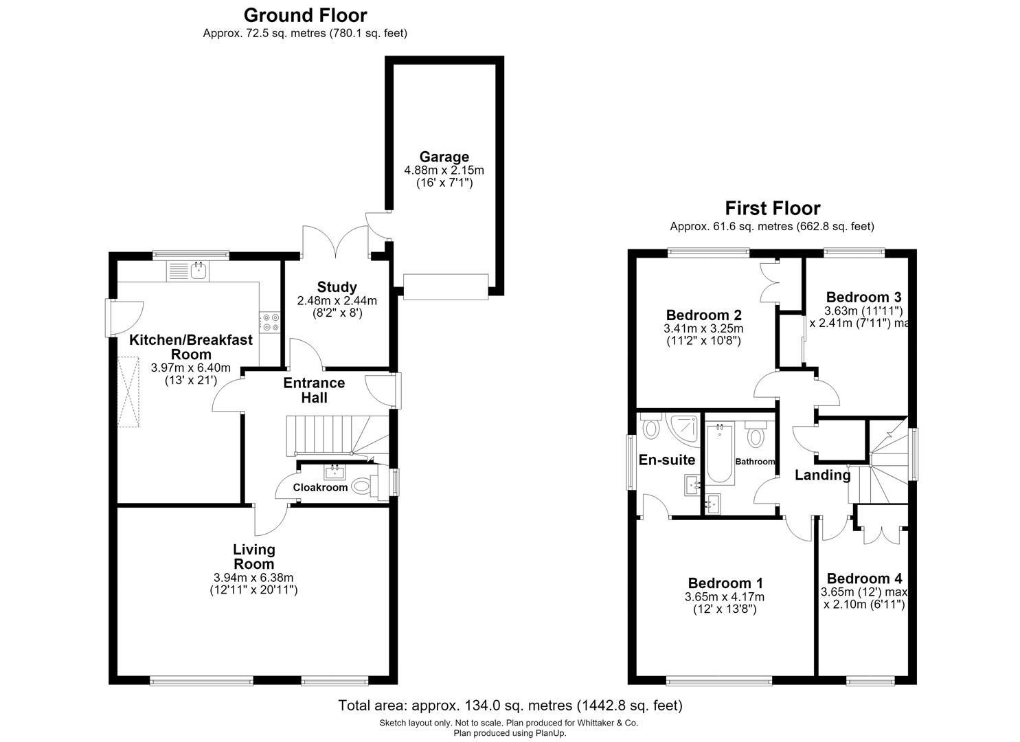 2, Fairfield Close, Harpenden floorplan